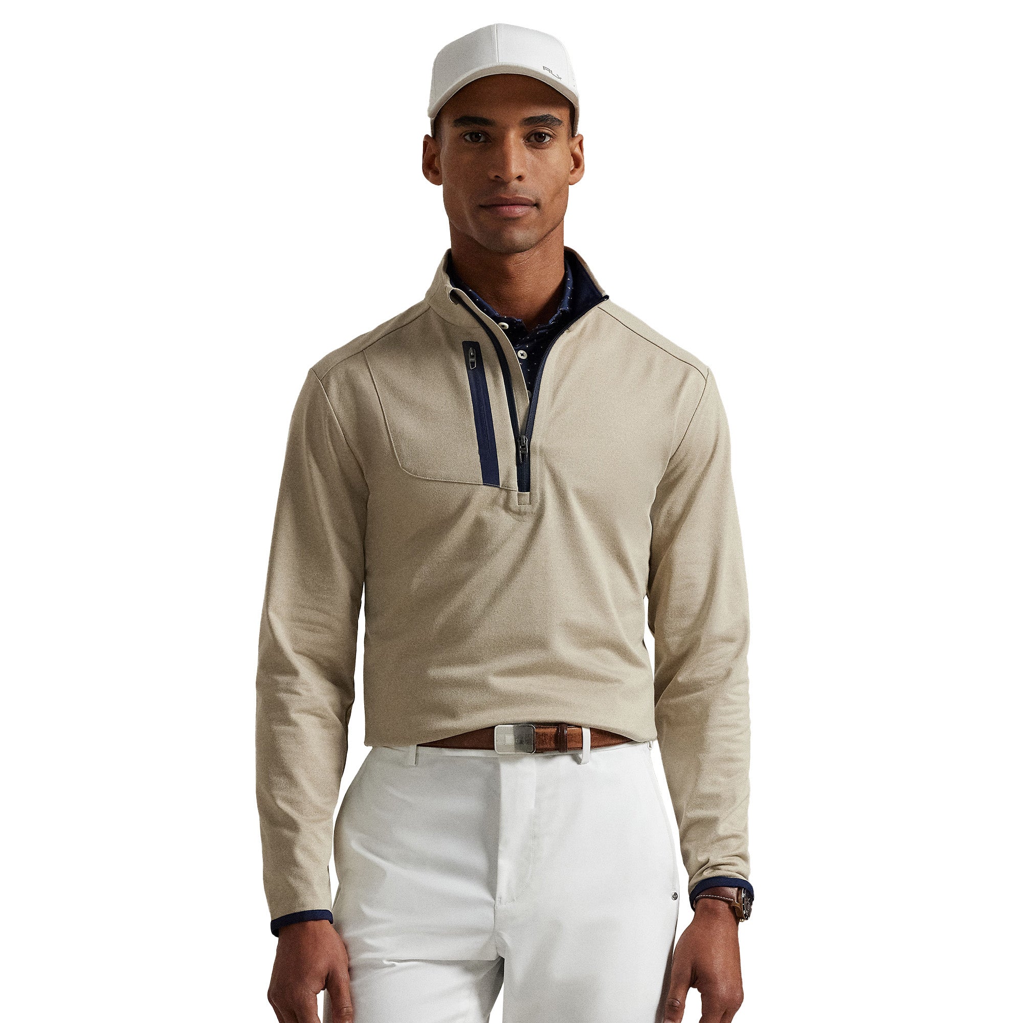 POLO RALPH LAUREN - maxxx RLX Ralph Lauren Stretch Jersey Half Zip - Powder Purple 009