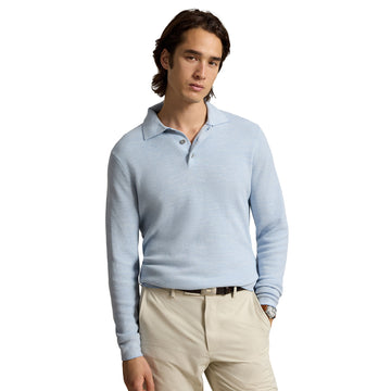 RLX Ralph Lauren Striped Polo Collar Golf Sweater