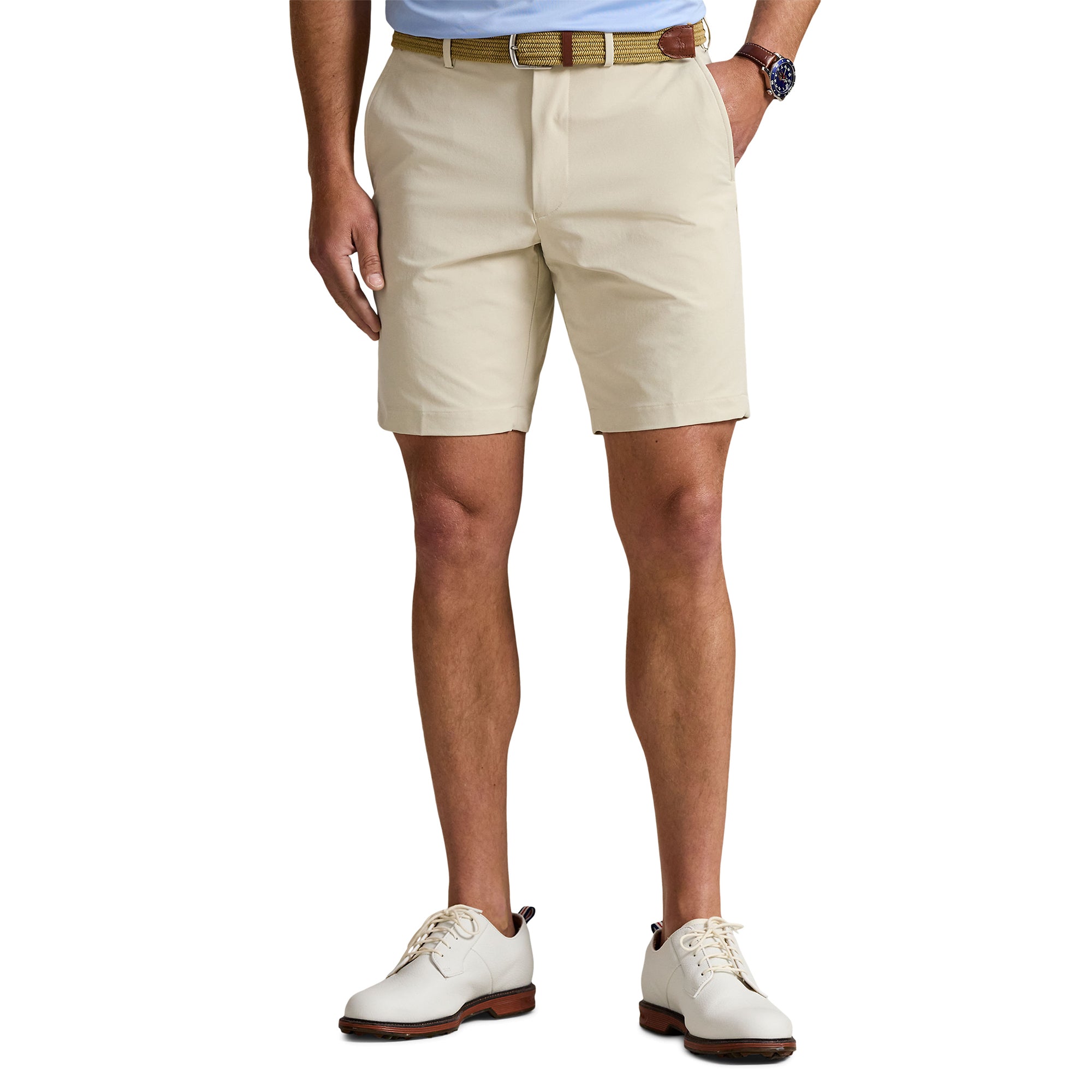 RLX Ralph Lauren Tailored Fit Performance Shorts - Ceramic White