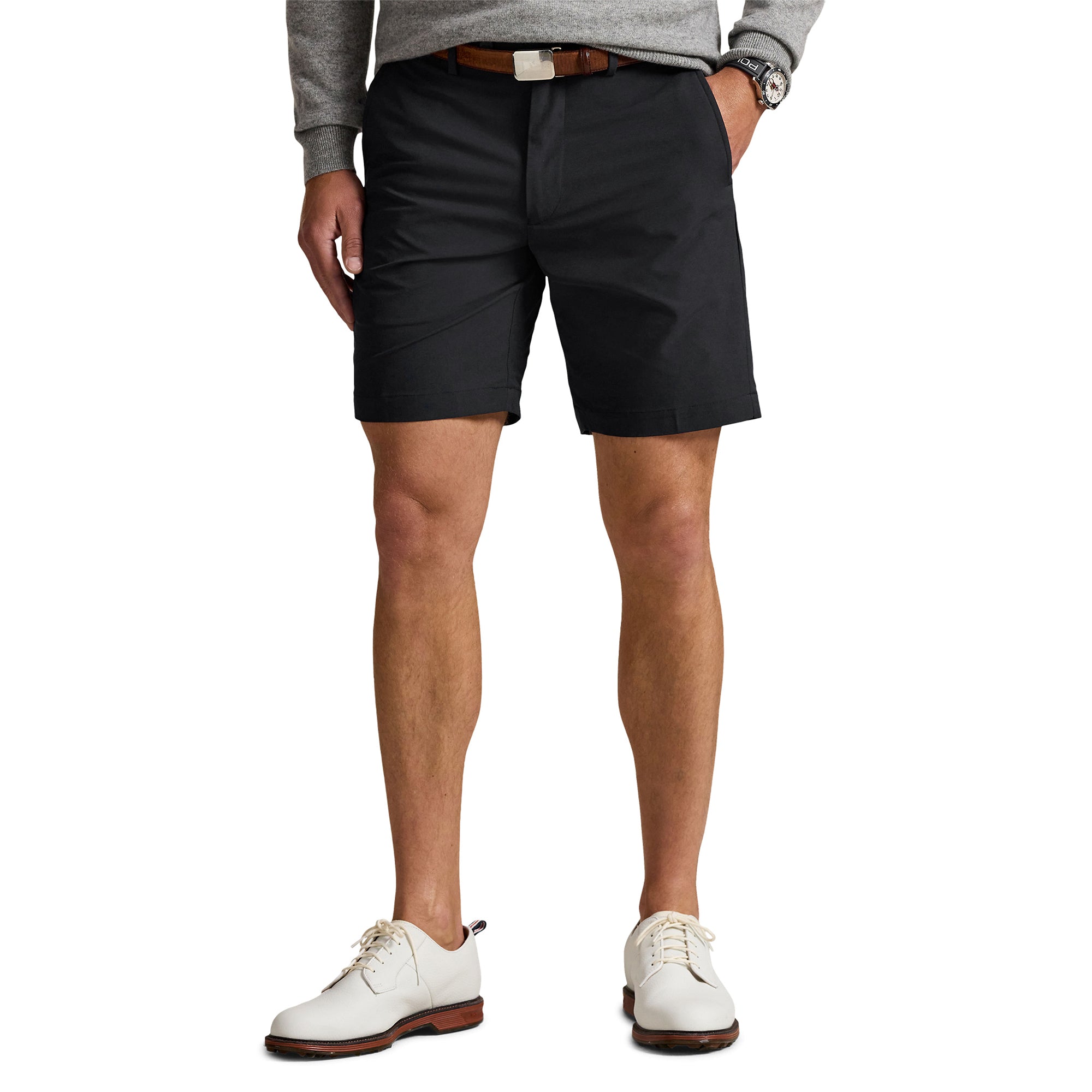 RLX Ralph Lauren Tailored Fit Performance Shorts - Perfect Grey