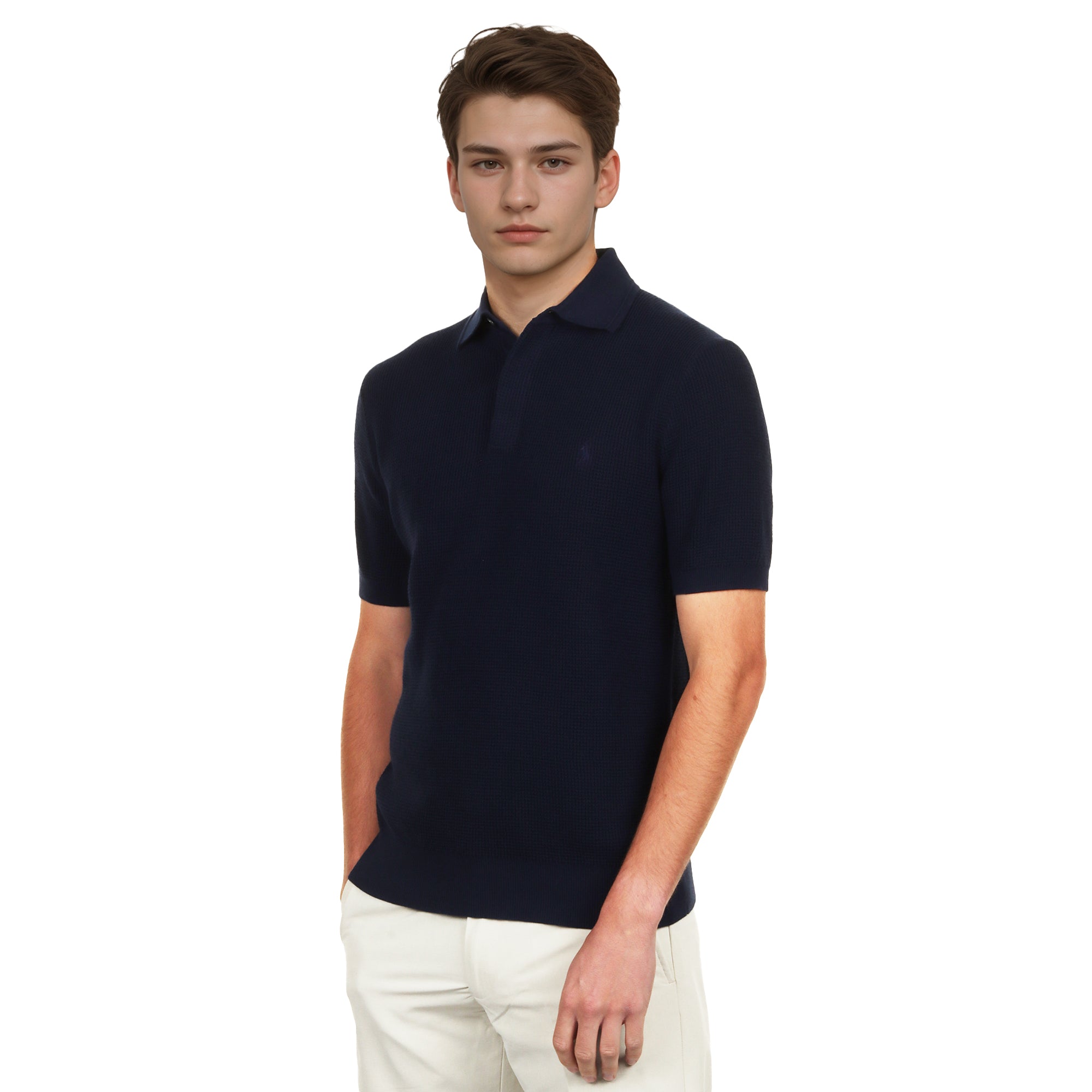 RLX Ralph Lauren Waffle Knit Polo Sweater