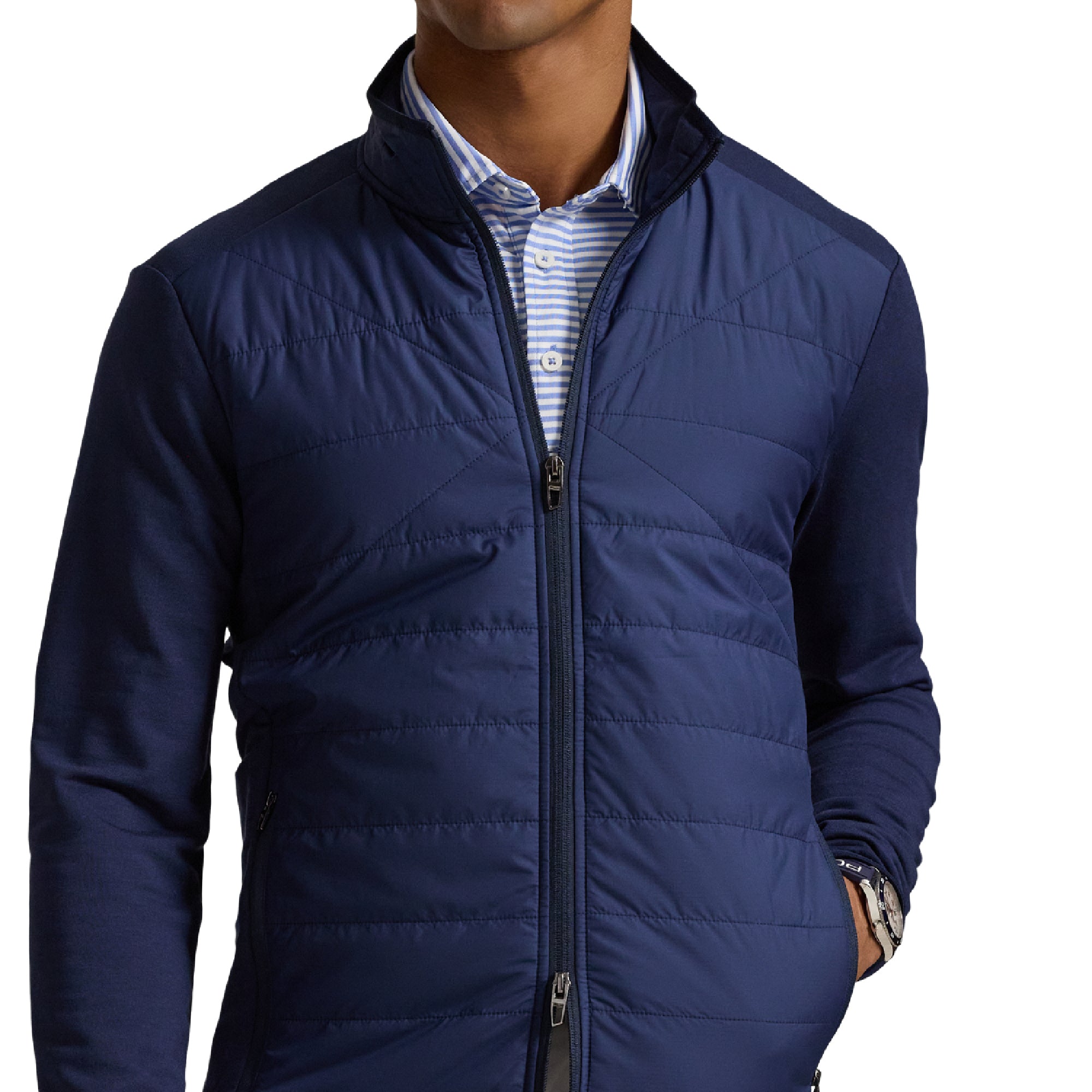 RLX Ralph Lauren Hybrid Mockneck Jacket Refined Navy 001
