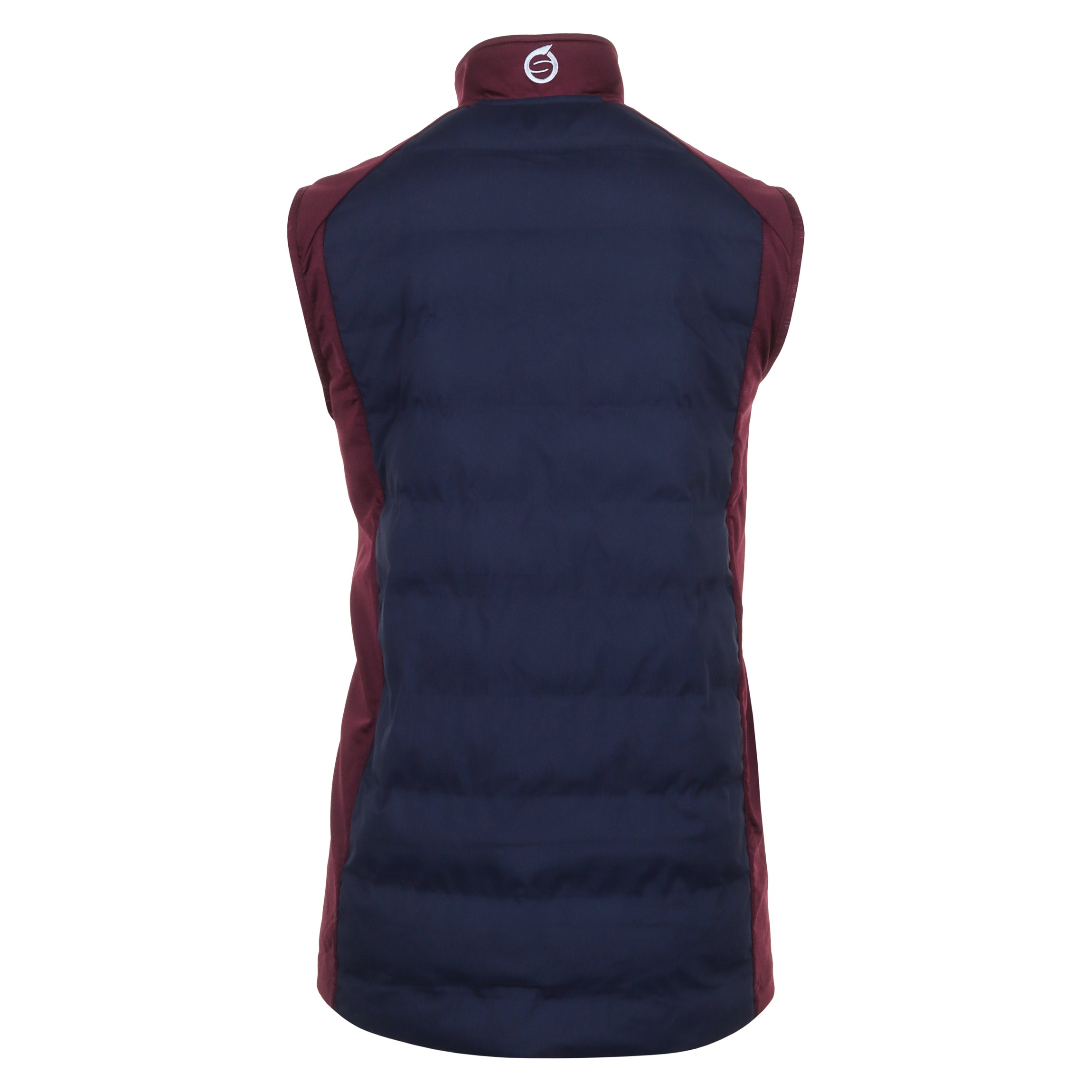 Sunderland Golf Andorra Padded Gilet - Navy/Mulberry/Silver