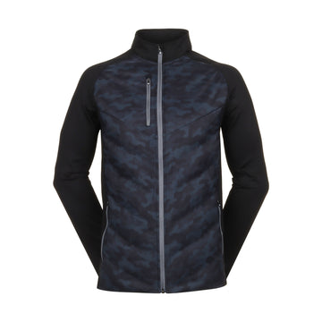 Sunderland Golf Davos Padded Jacket Black Camo/Gunmetal