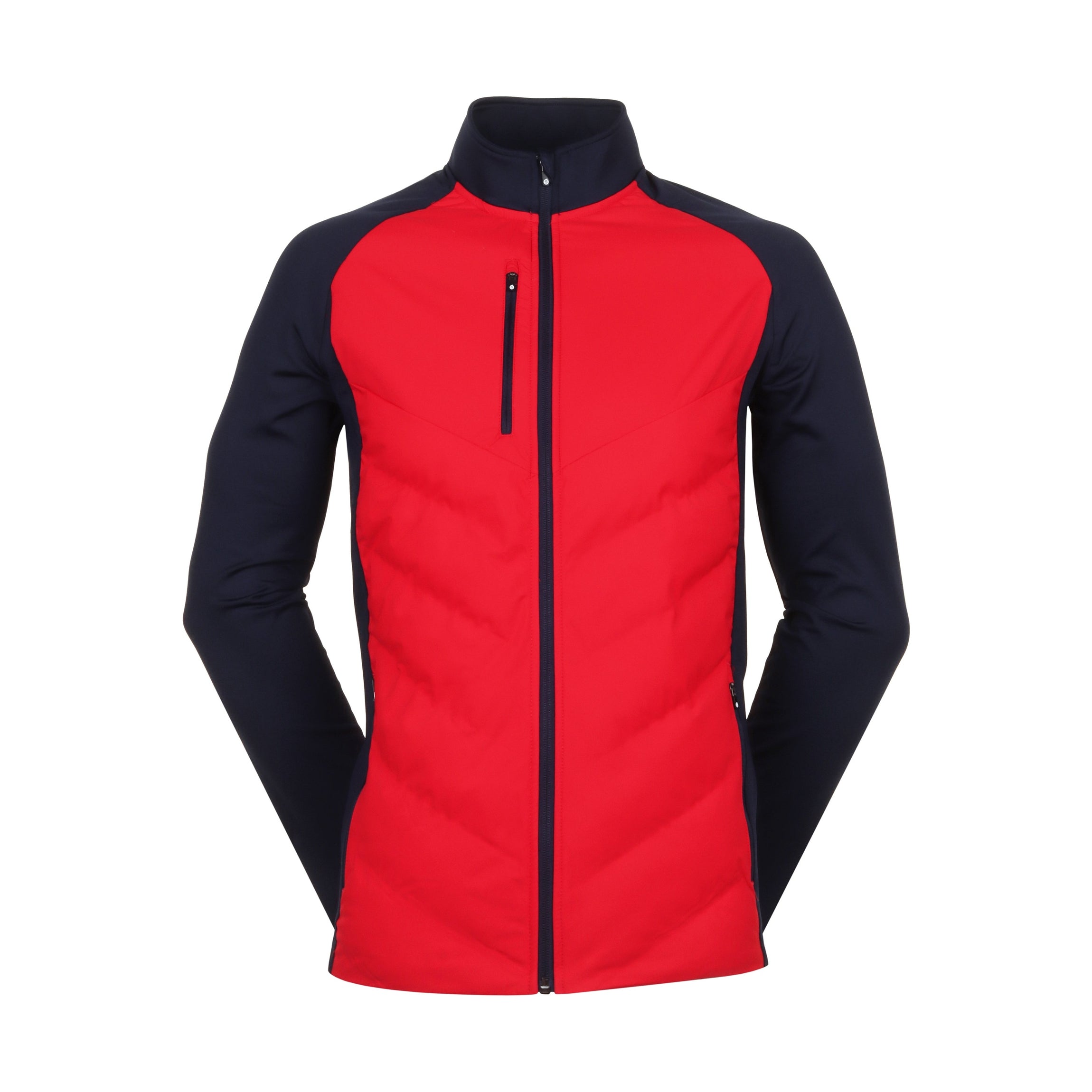 Sunderland Golf Davos Padded Jacket - Red/Navy - SUNMC93-DAV-Red