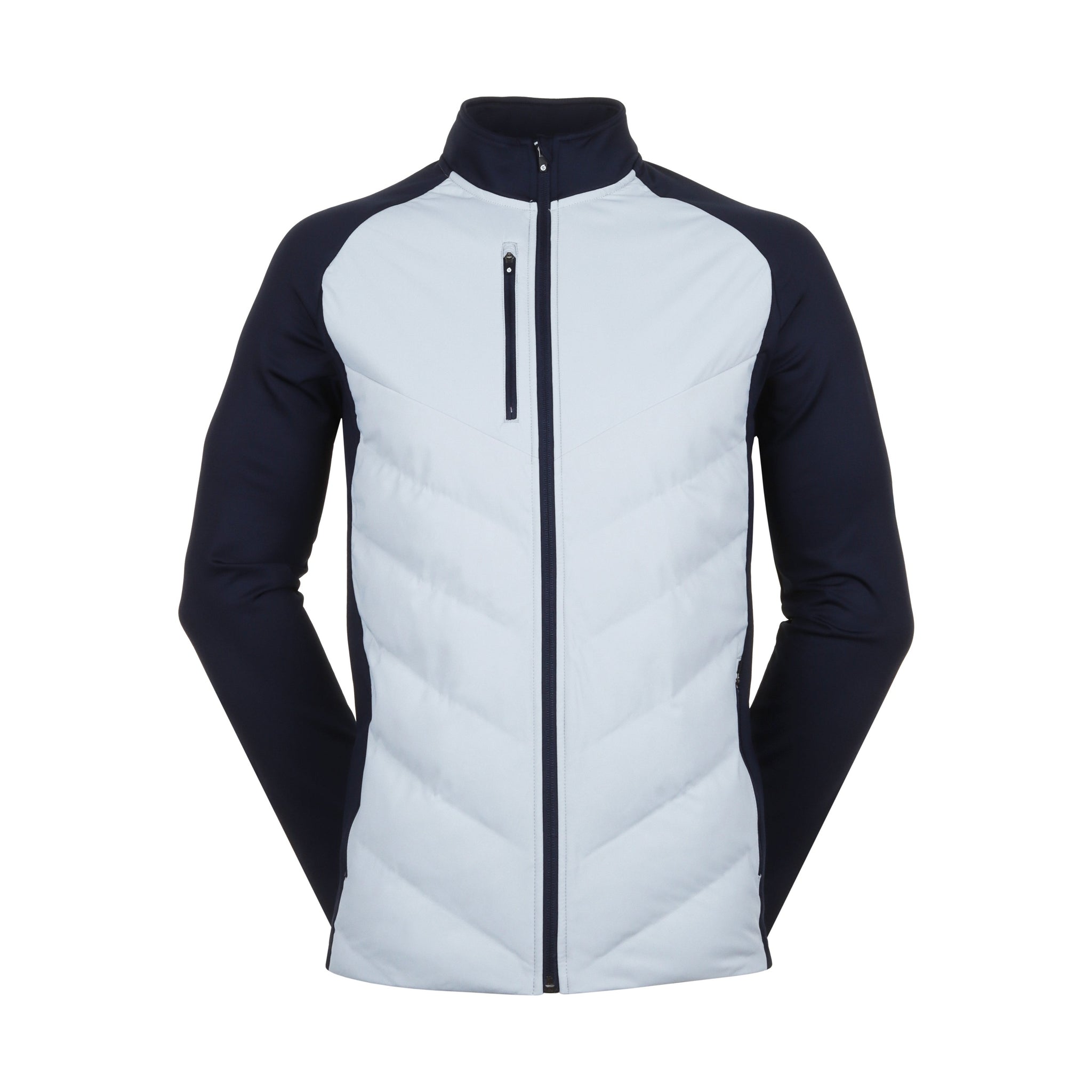 Sunderland Golf Davos Padded Jacket Silver/Navy