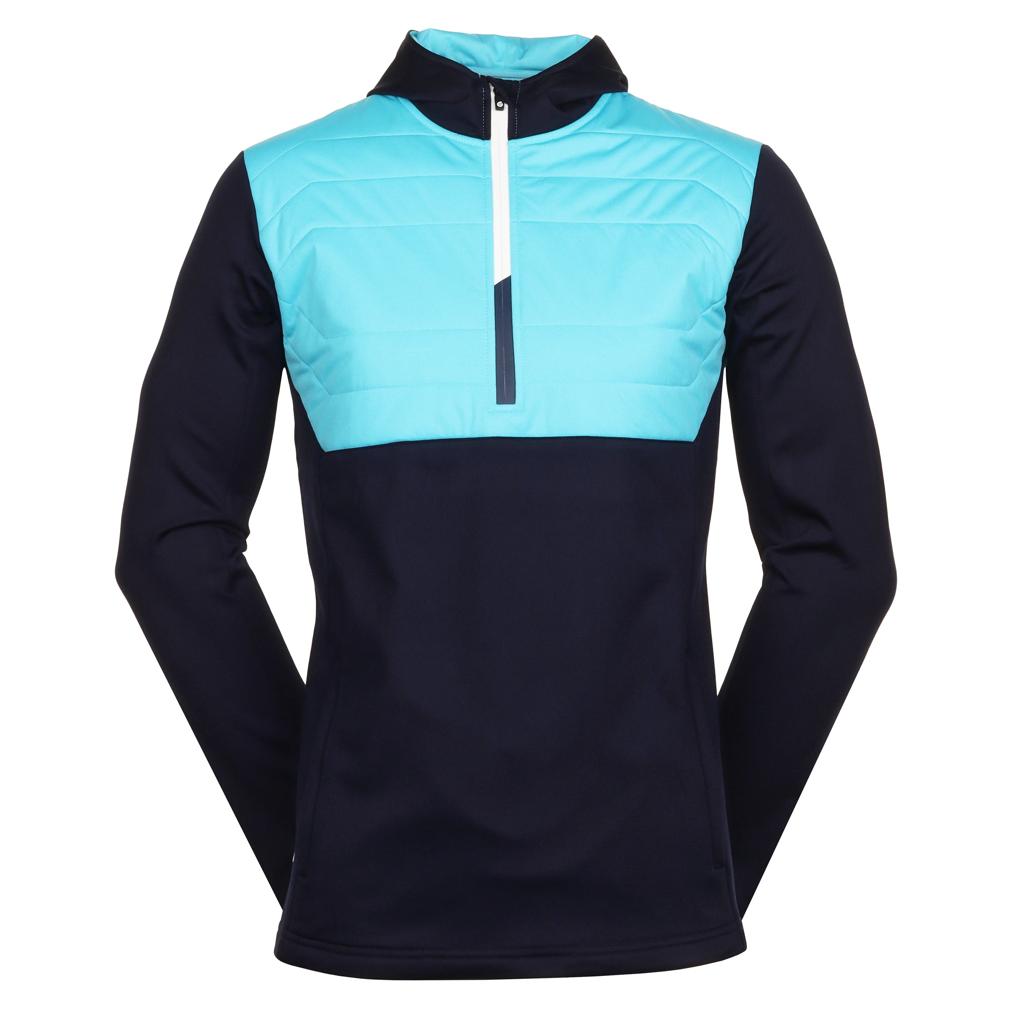 sunderland-golf-everest-hybrid-hoodie-navy-aqua-white