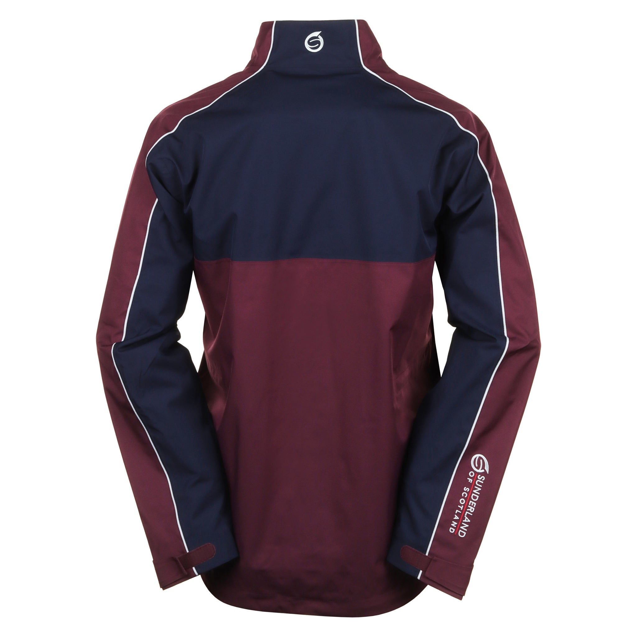 Sunderland Golf Matterhorn Waterproof Jacket Mulberry/Navy/Silver