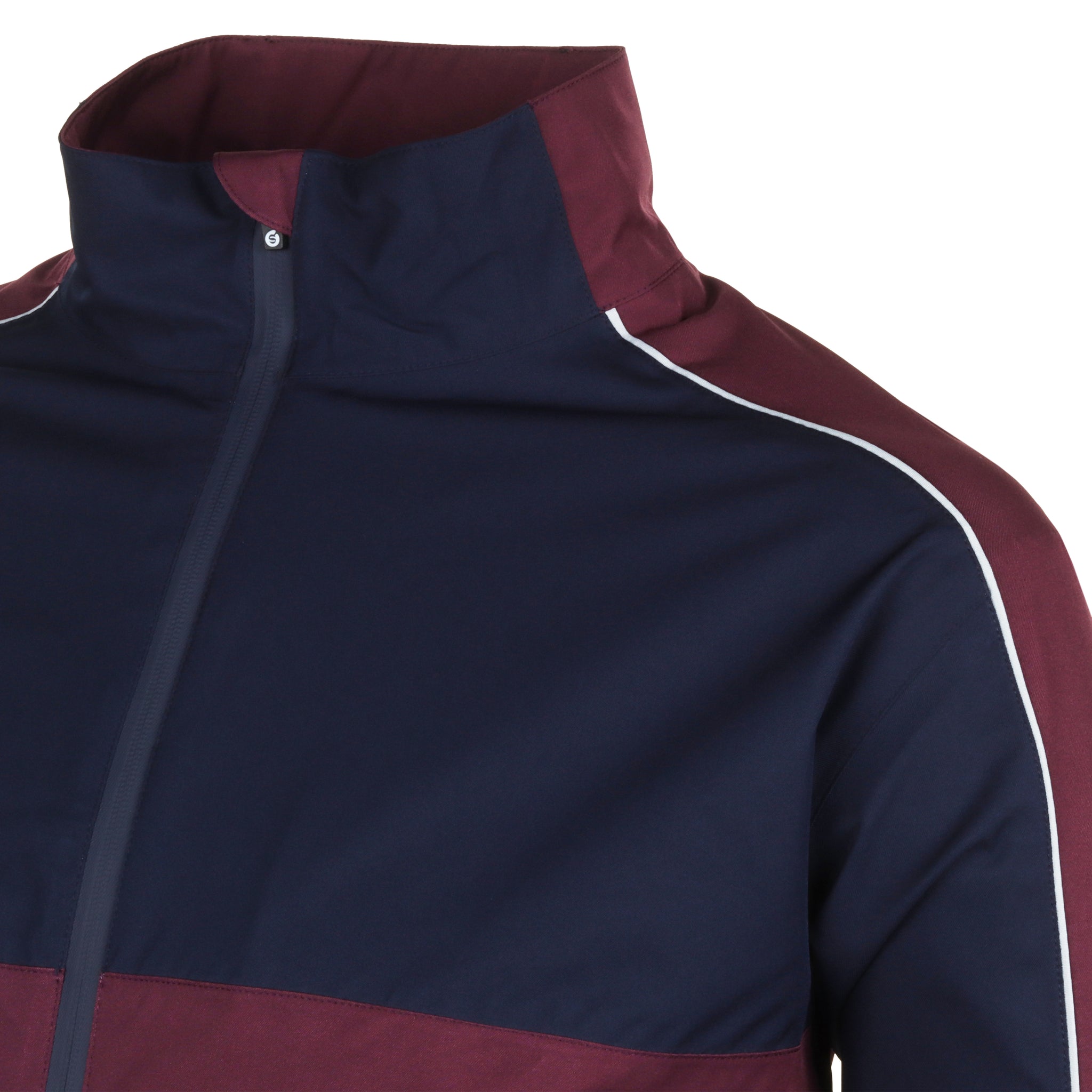 Sunderland Golf Matterhorn Waterproof Jacket Mulberry/Navy/Silver