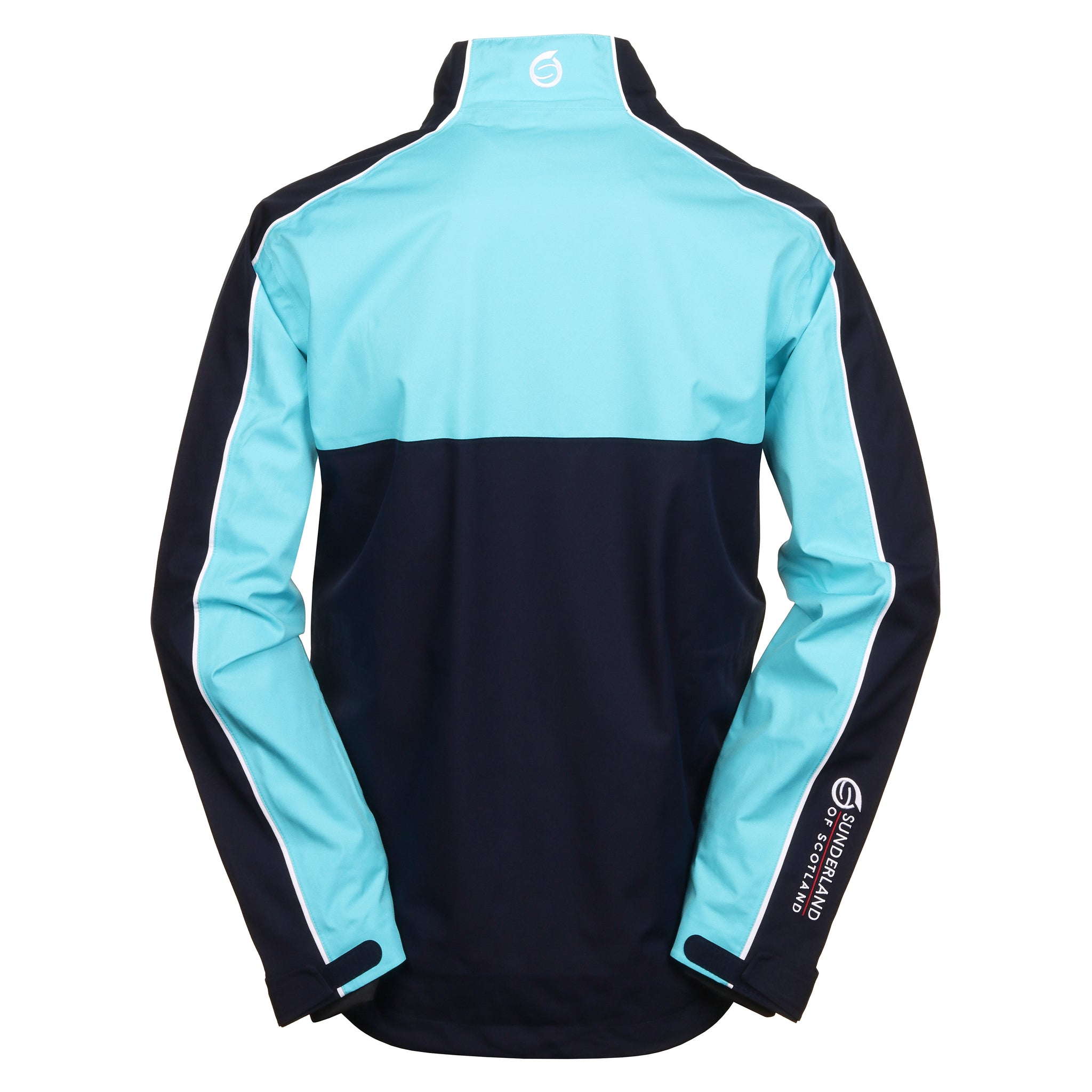 Sunderland Golf Matterhorn Waterproof Jacket Navy/Aqua/White 