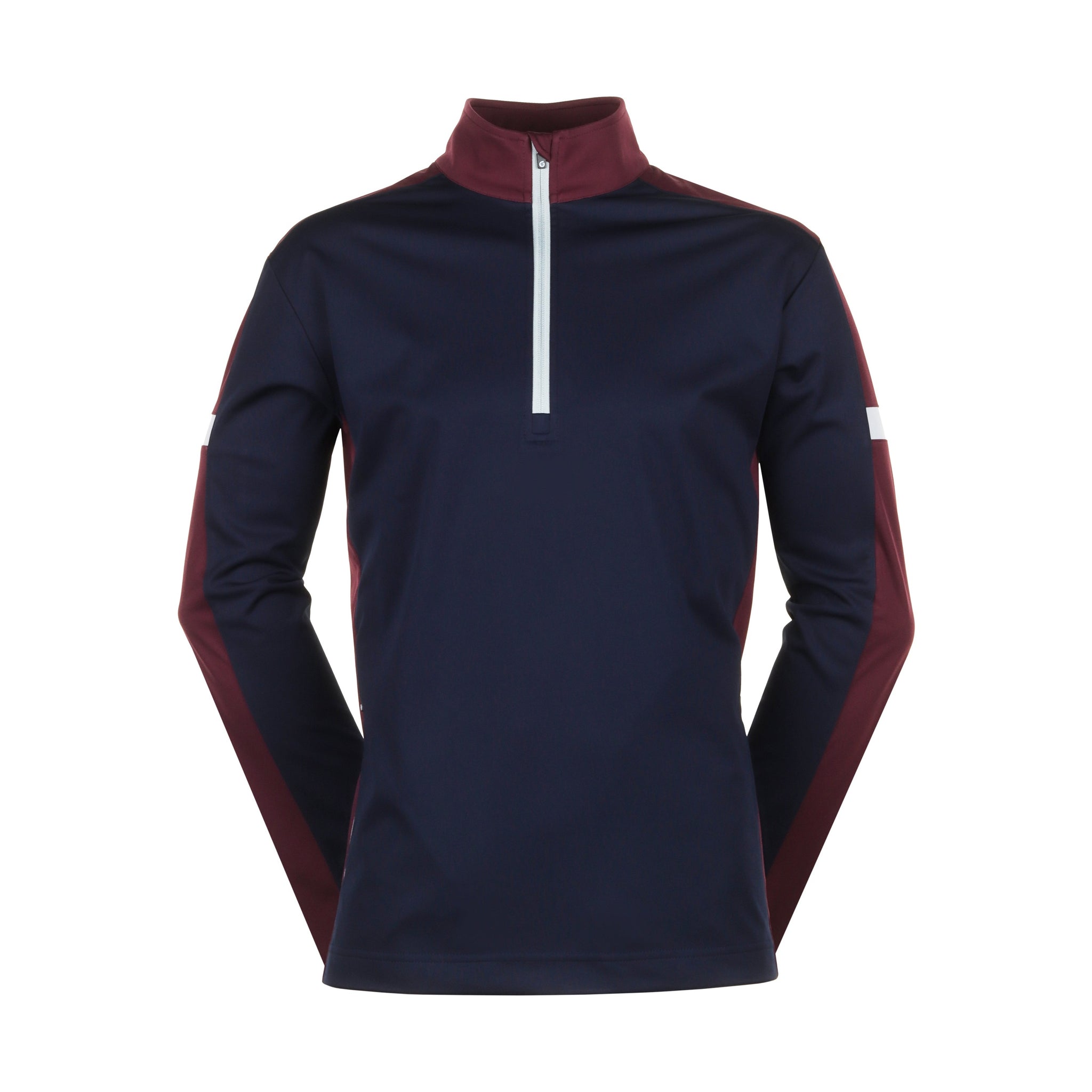 Sunderland Golf Nevada Zip Windshirt Navy/Mulberry/Silver