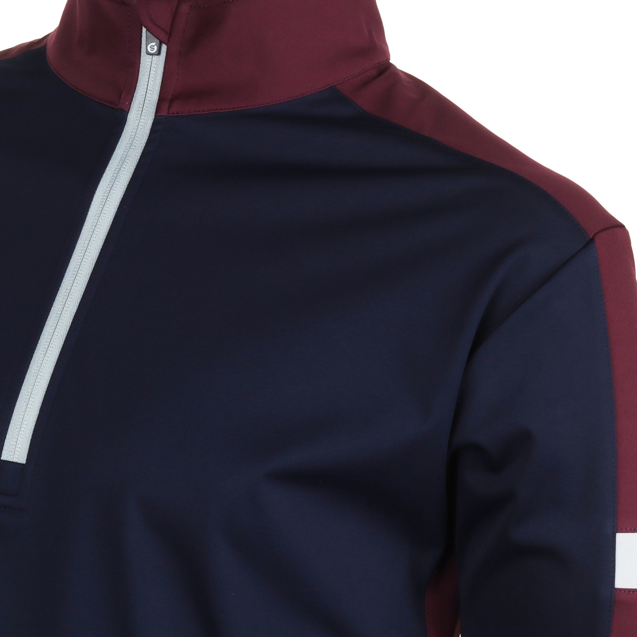 Sunderland Golf Nevada Zip Windshirt Navy/Mulberry/Silver