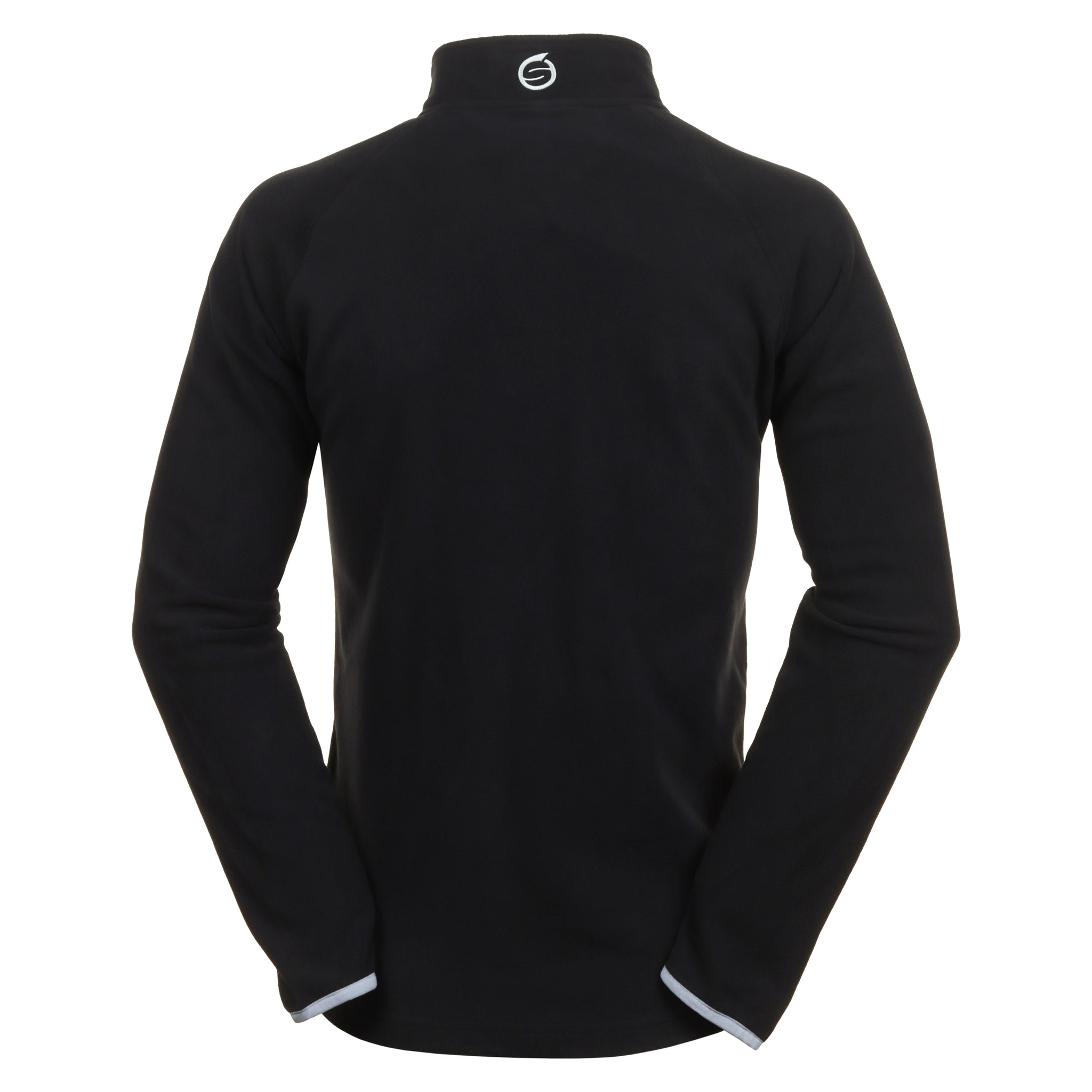 Sunderland Golf Sahara Fleece Zip Top Black/Electric Blue/Silver