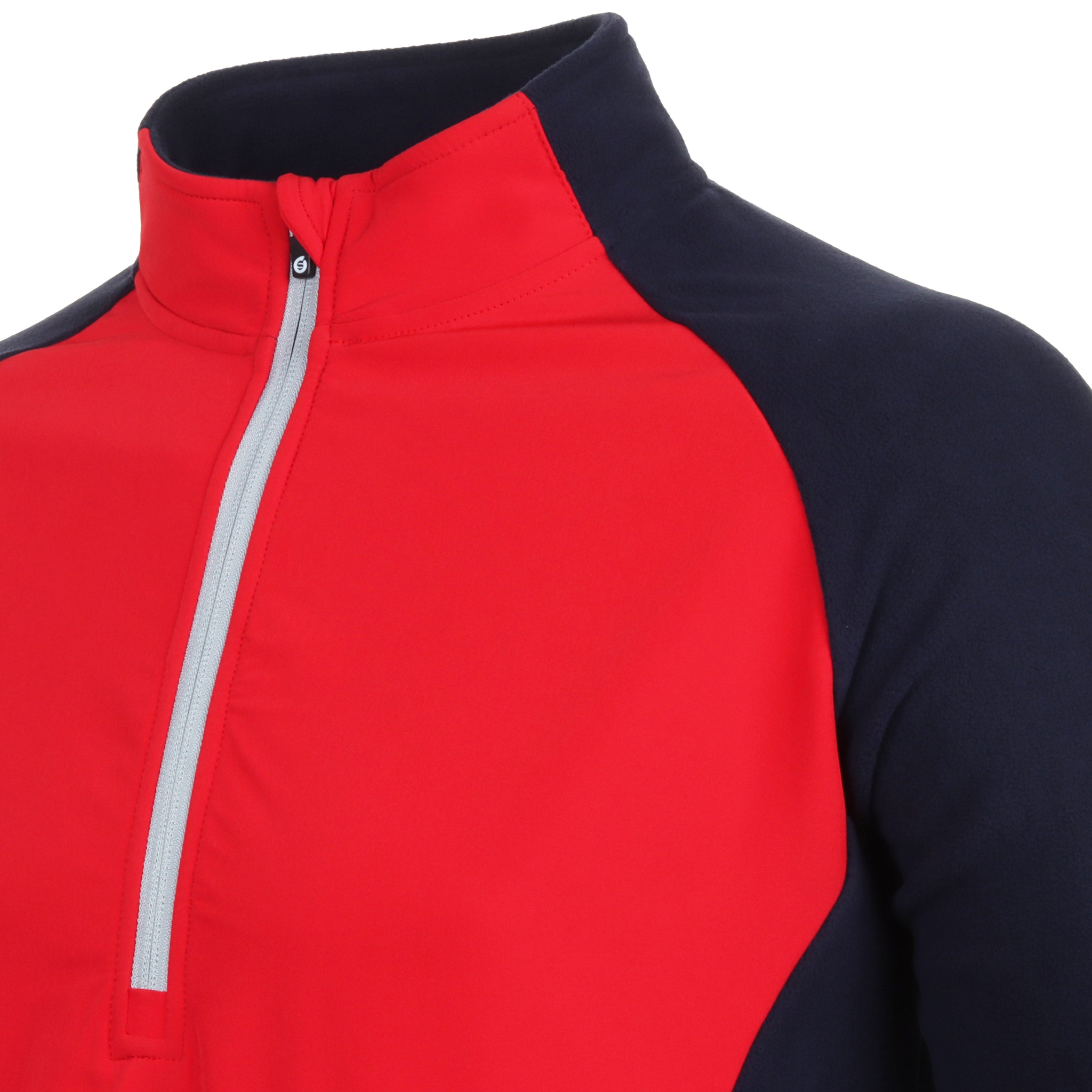 Sunderland Golf Sahara Fleece Zip Top Navy/Red/Silver
