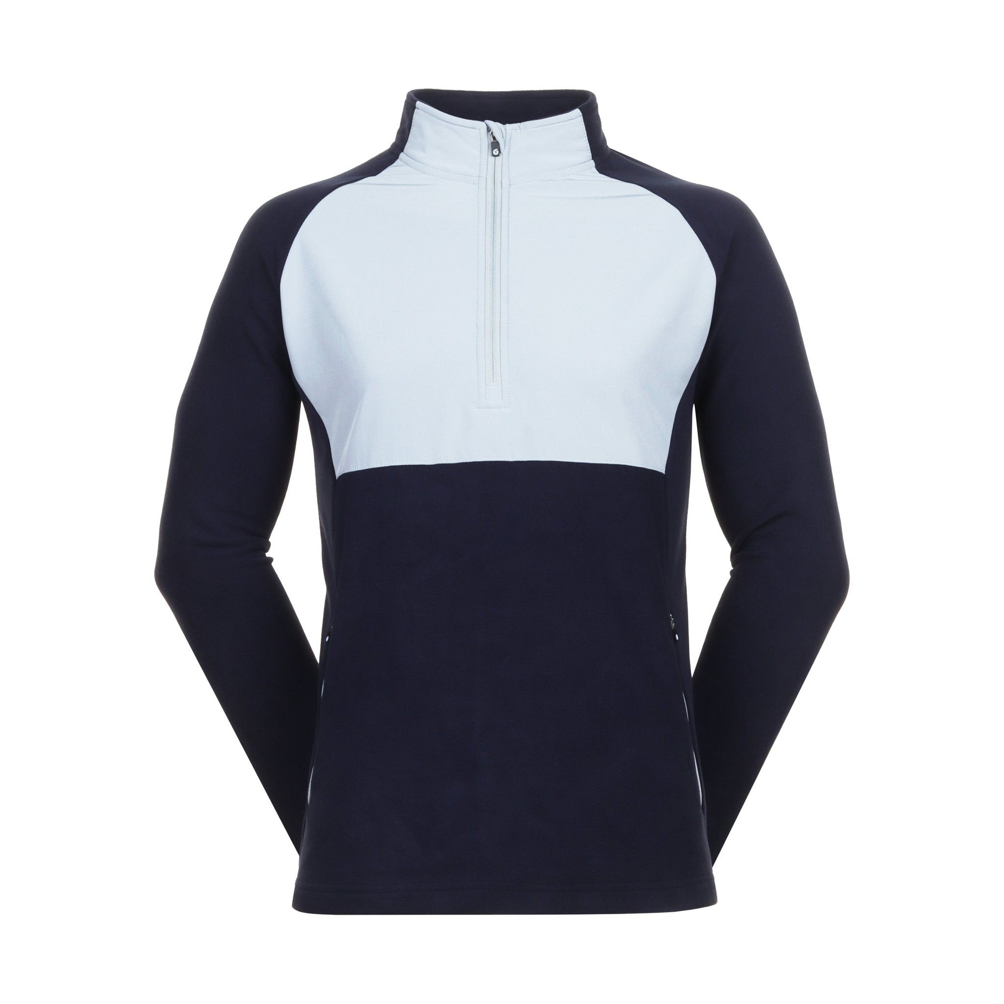 Sunderland Golf Sahara Fleece Zip Top Navy/Silver