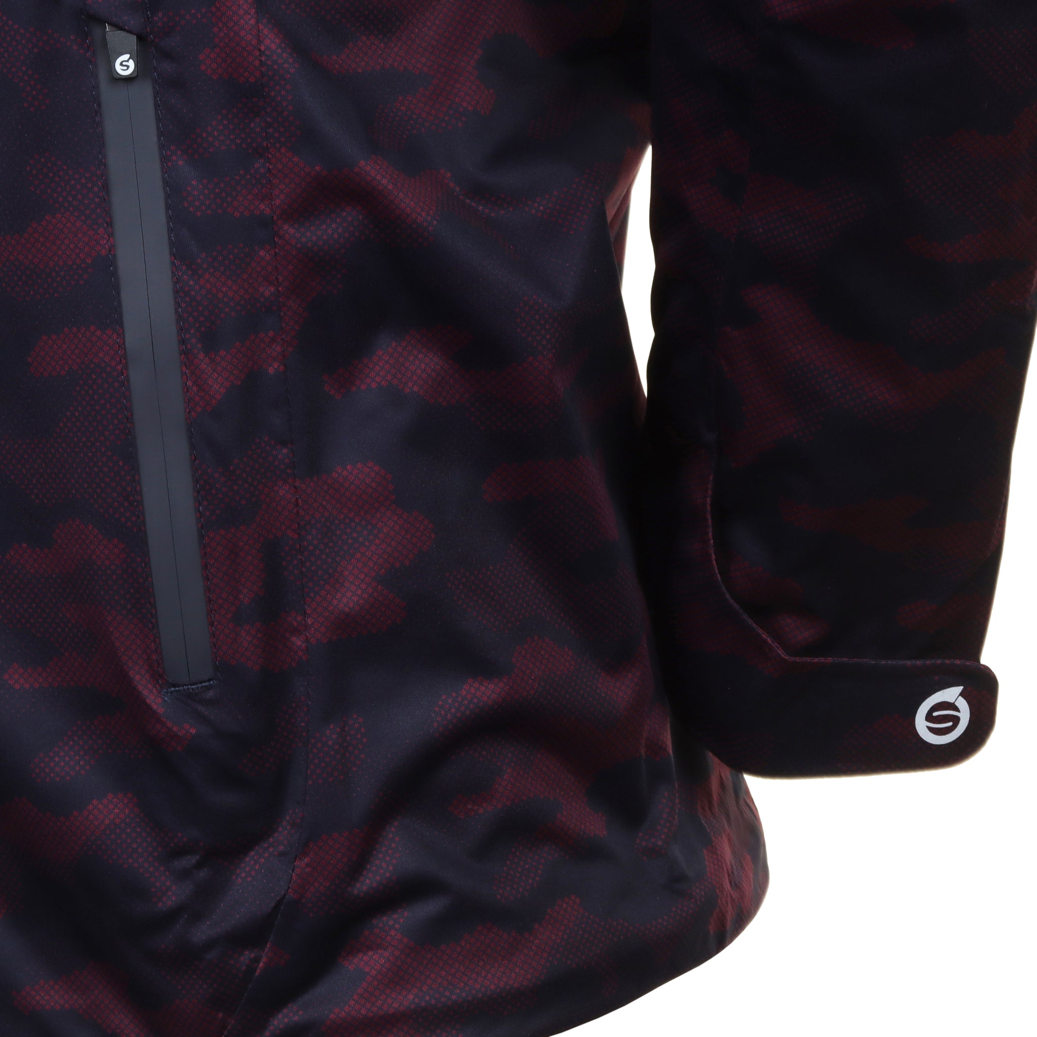Sunderland Golf WhisperDry Pro-Lite Waterproof Jacket Mulberry Camo/Navy