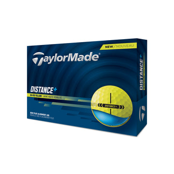 TaylorMade Distance+ Golf Balls Yellow 