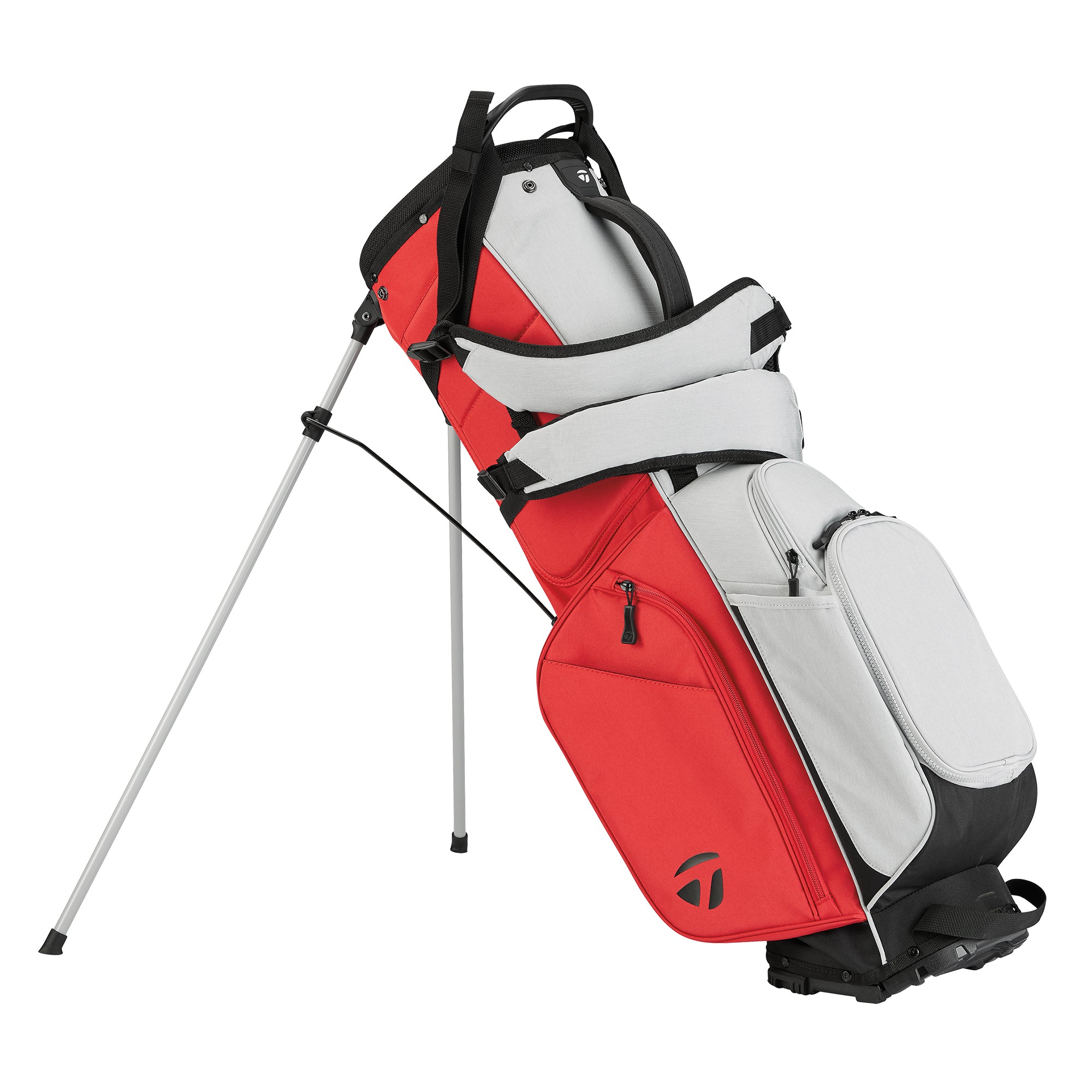 TaylorMade FlexTech Stand Golf Bag Silver/Red