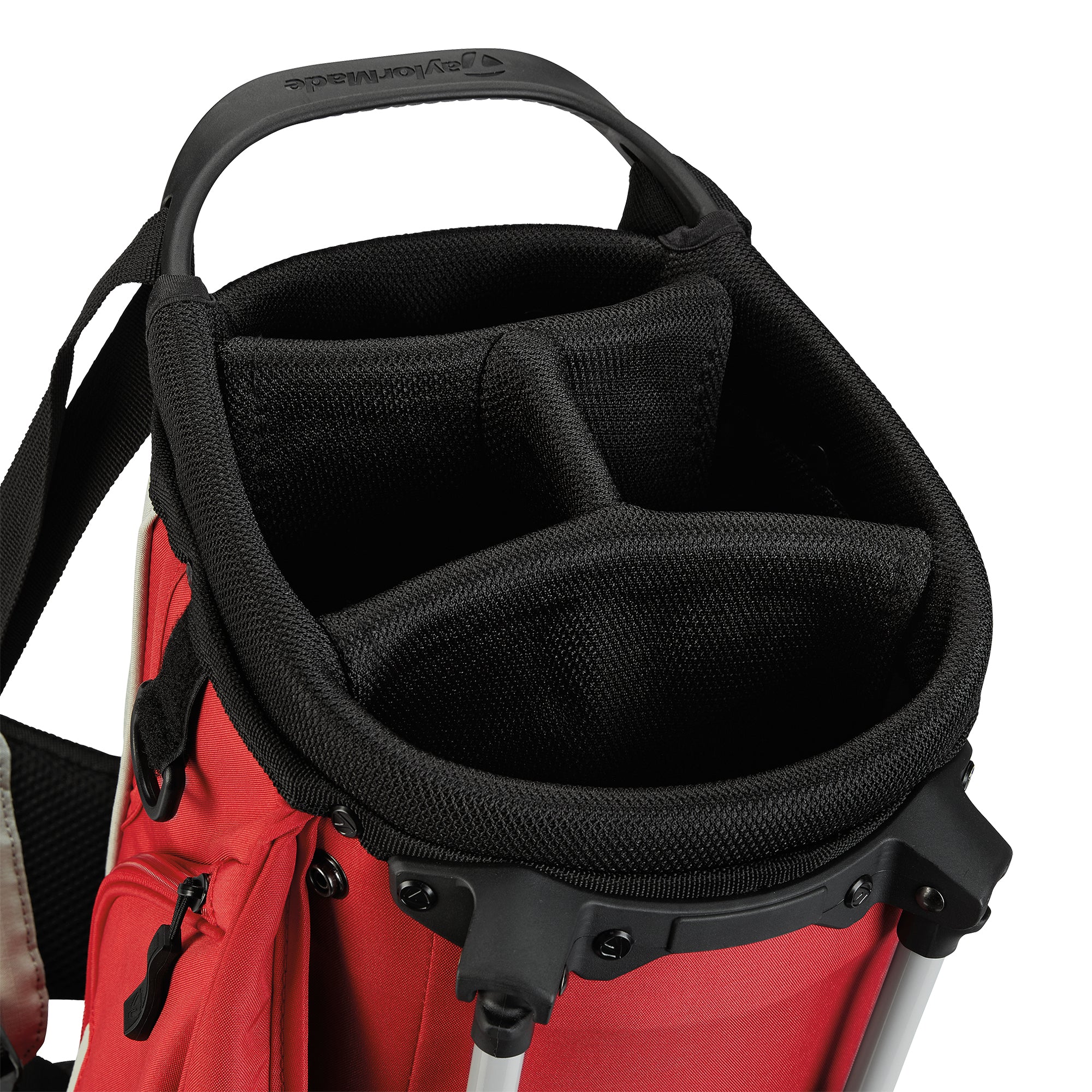 TaylorMade FlexTech Stand Golf Bag Silver/Red