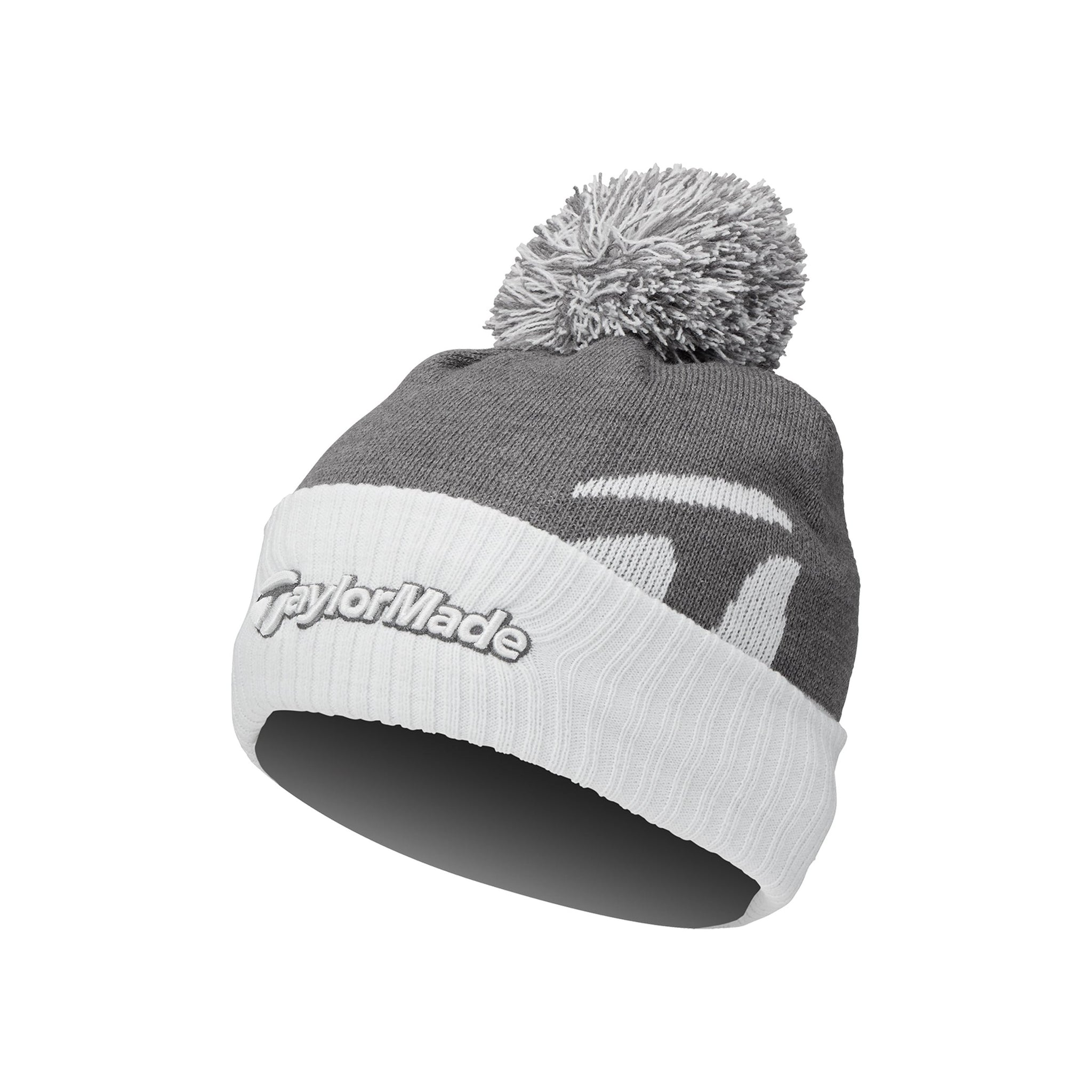 TaylorMade Golf Bobble Beanie Hat Charcoal Heather
