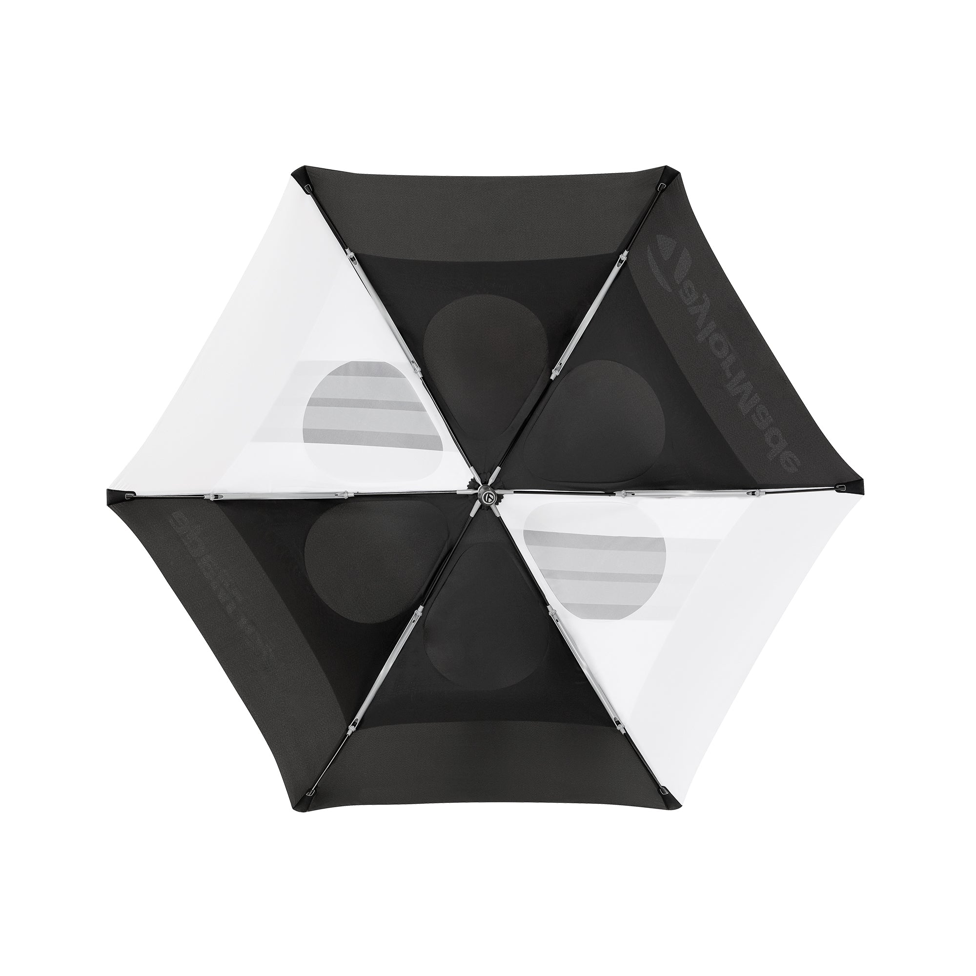 TaylorMade Golf Double Canopy Tour 68" Umbrella Black/White