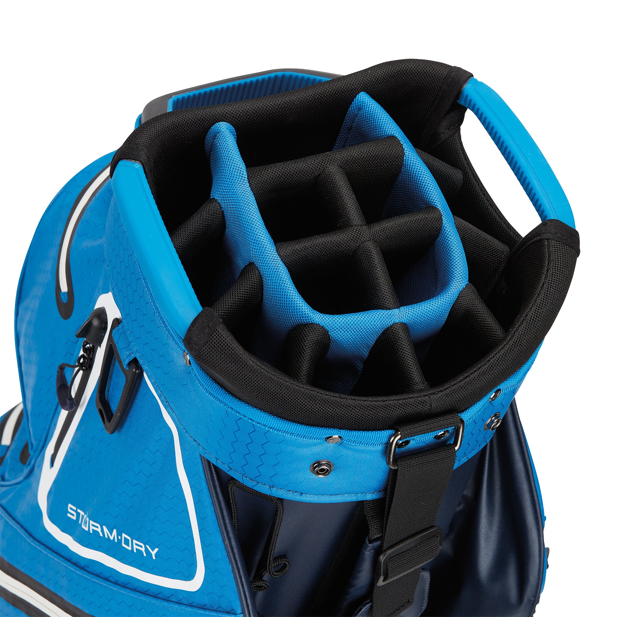 TaylorMade Storm Dry Waterproof Cart Golf Bag Navy/Blue/White