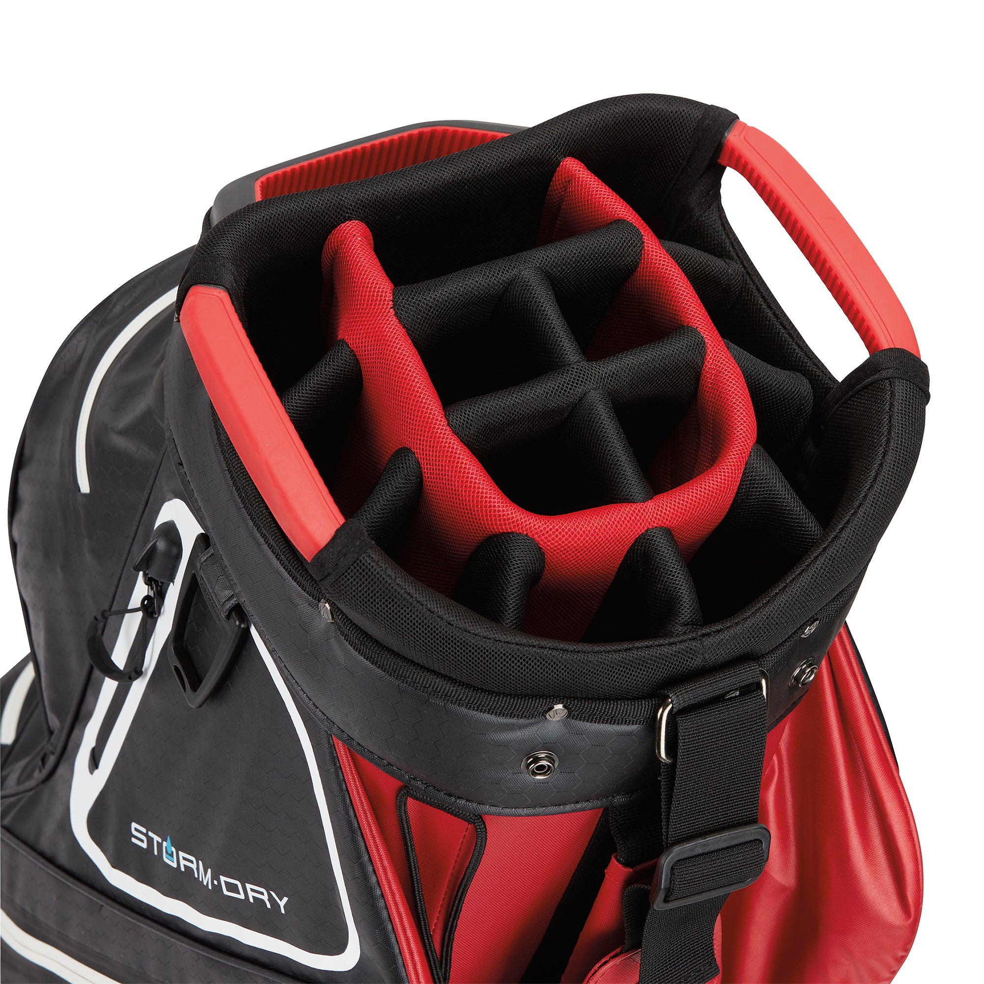 TaylorMade Storm Dry Waterproof Cart Golf Bag V97825 Red Black & Function18