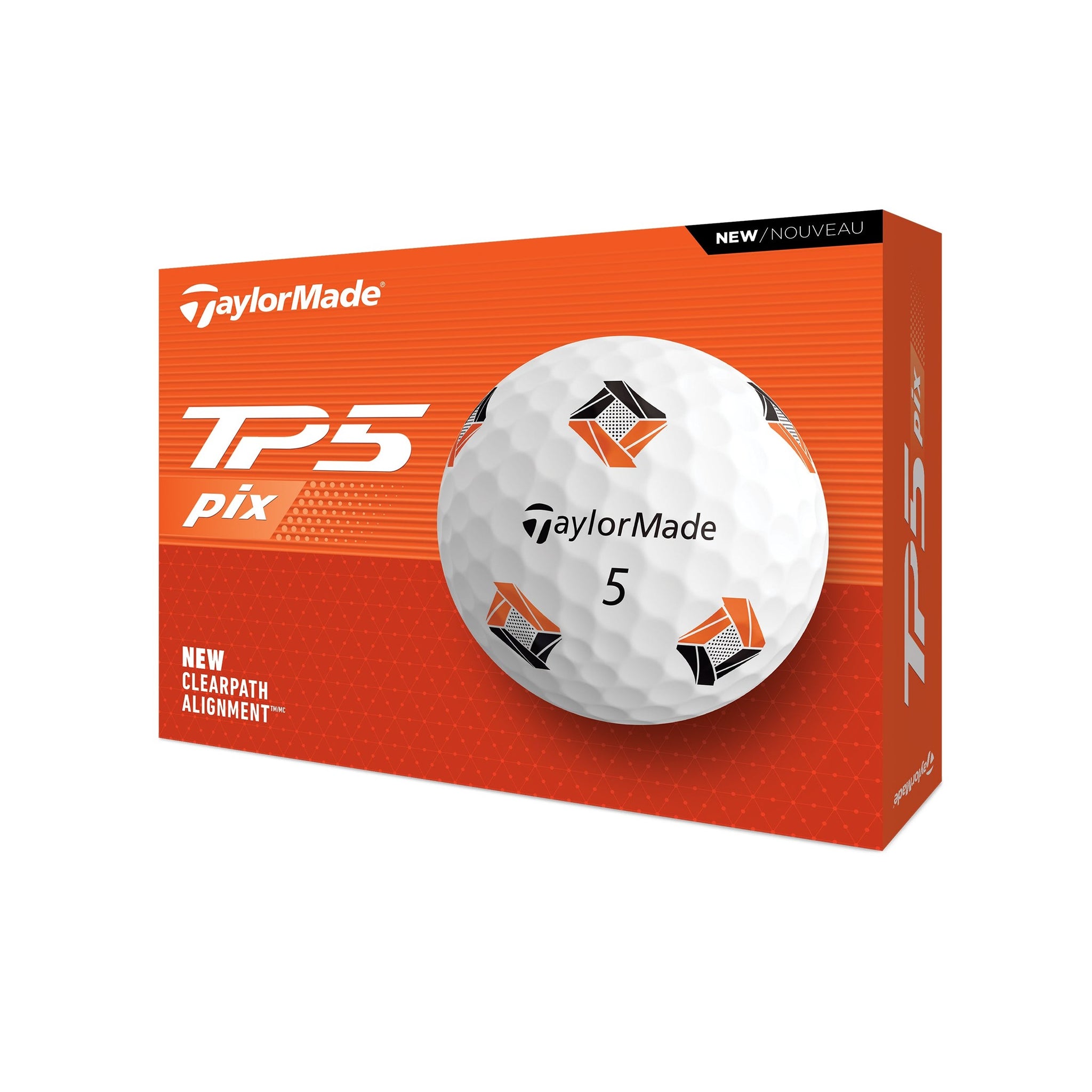 TaylorMade TP5 Pix Golf Balls 2024 White