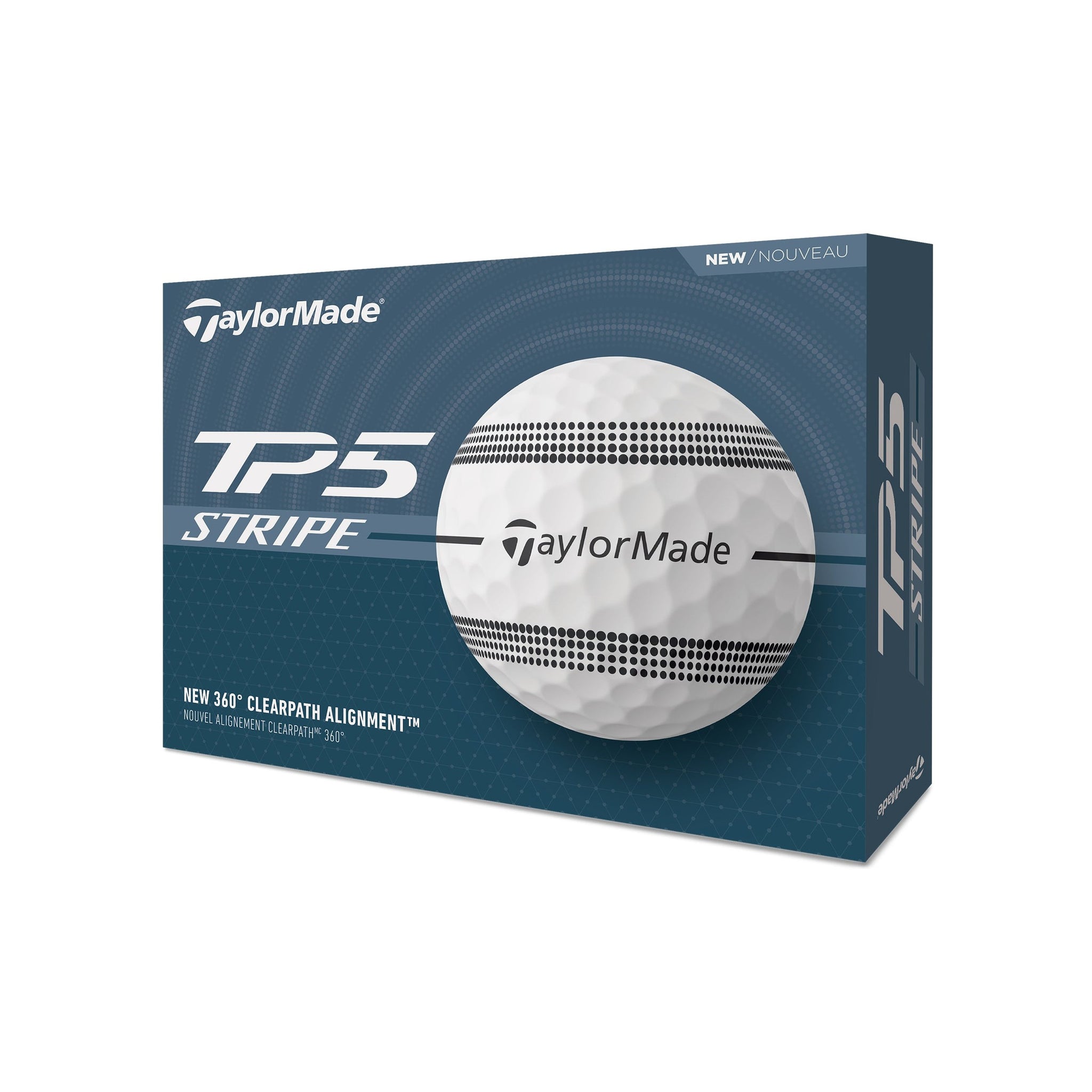 TaylorMade TP5 Stripe Golf Balls 2024 White