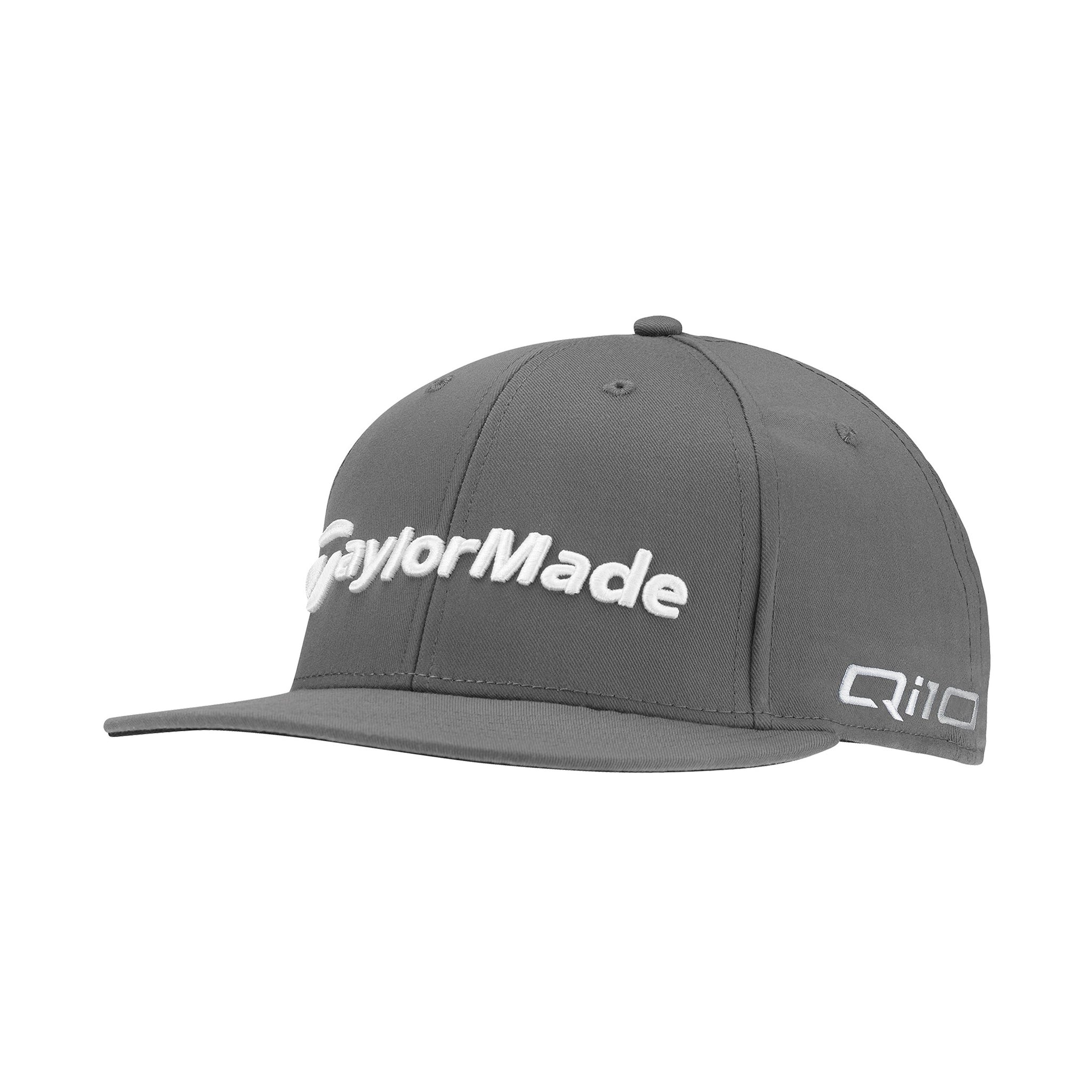 TaylorMade Tour Flat Bill Snapback Cap Grey