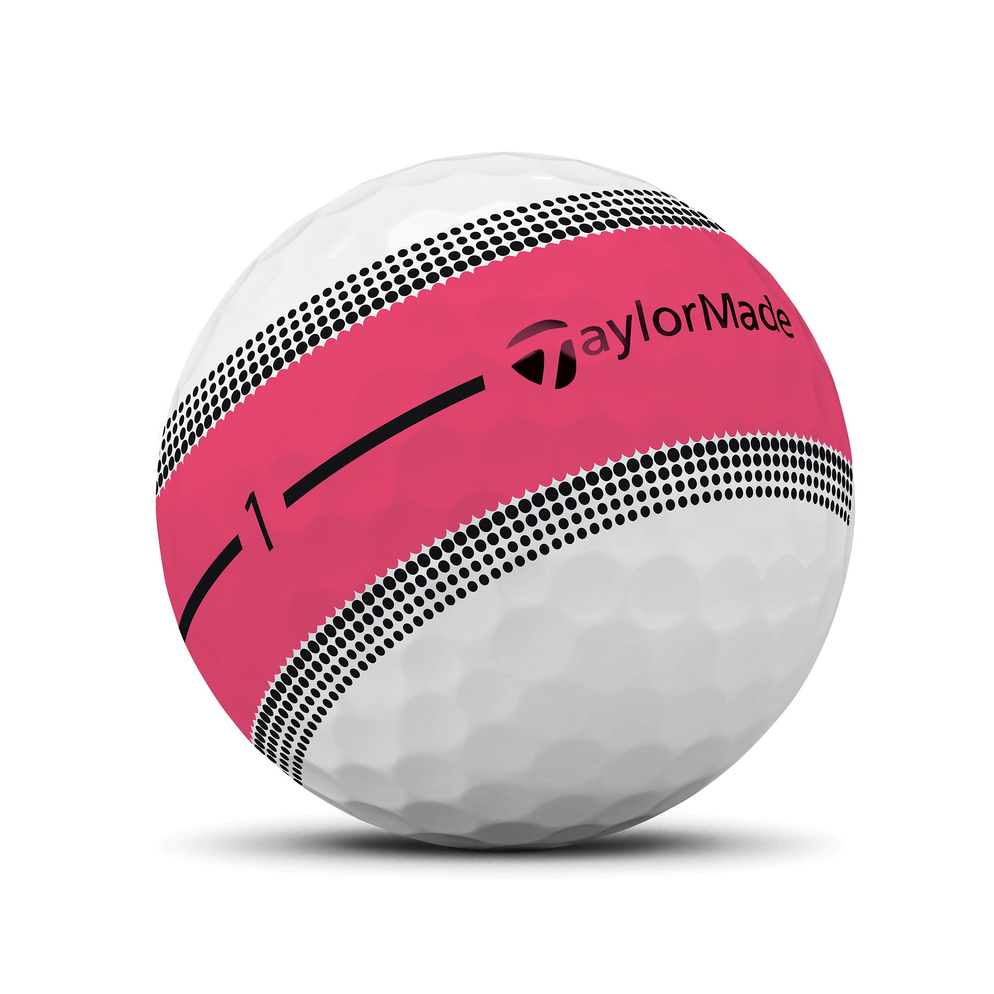 TaylorMade Tour Response Stripe Golf Balls Neon Pink