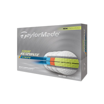 TaylorMade Tour Response Stripe Golf Balls Neon Multi