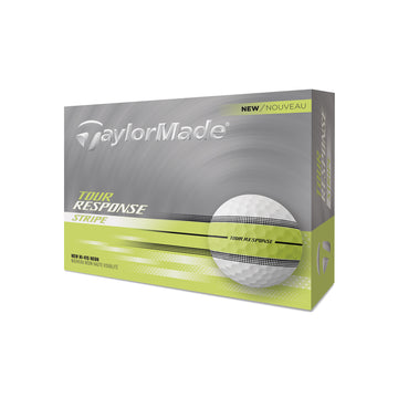 TaylorMade Tour Response Stripe Golf Balls Neon Yellow