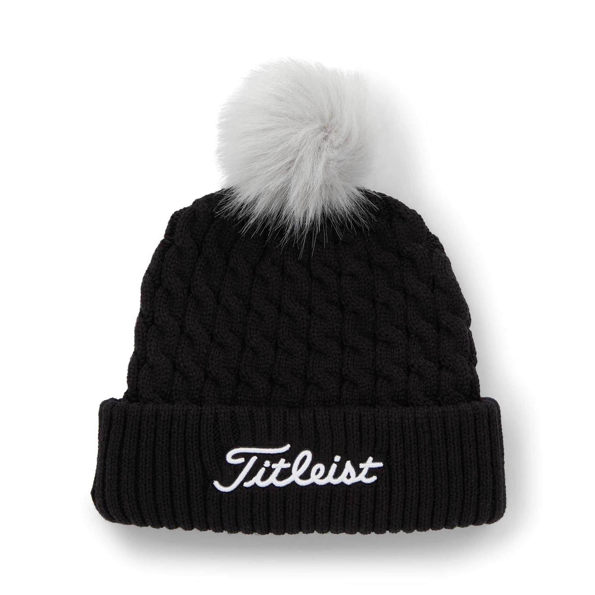 Titleist Cable Knit Pom Beanie