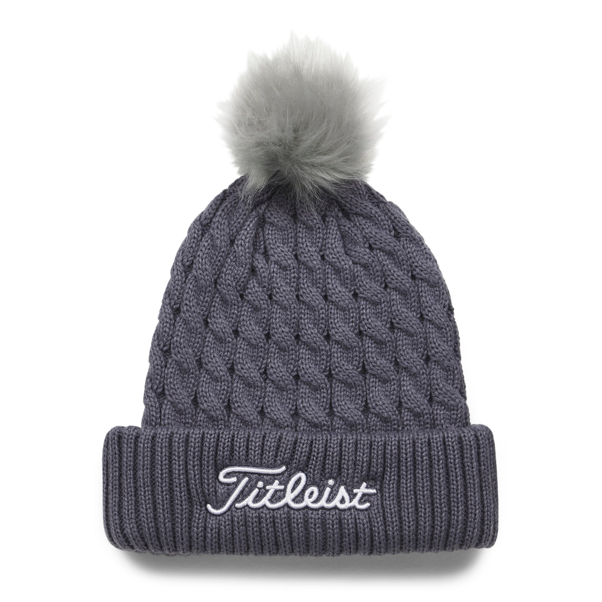 Titleist Cable Knit Pom Beanie