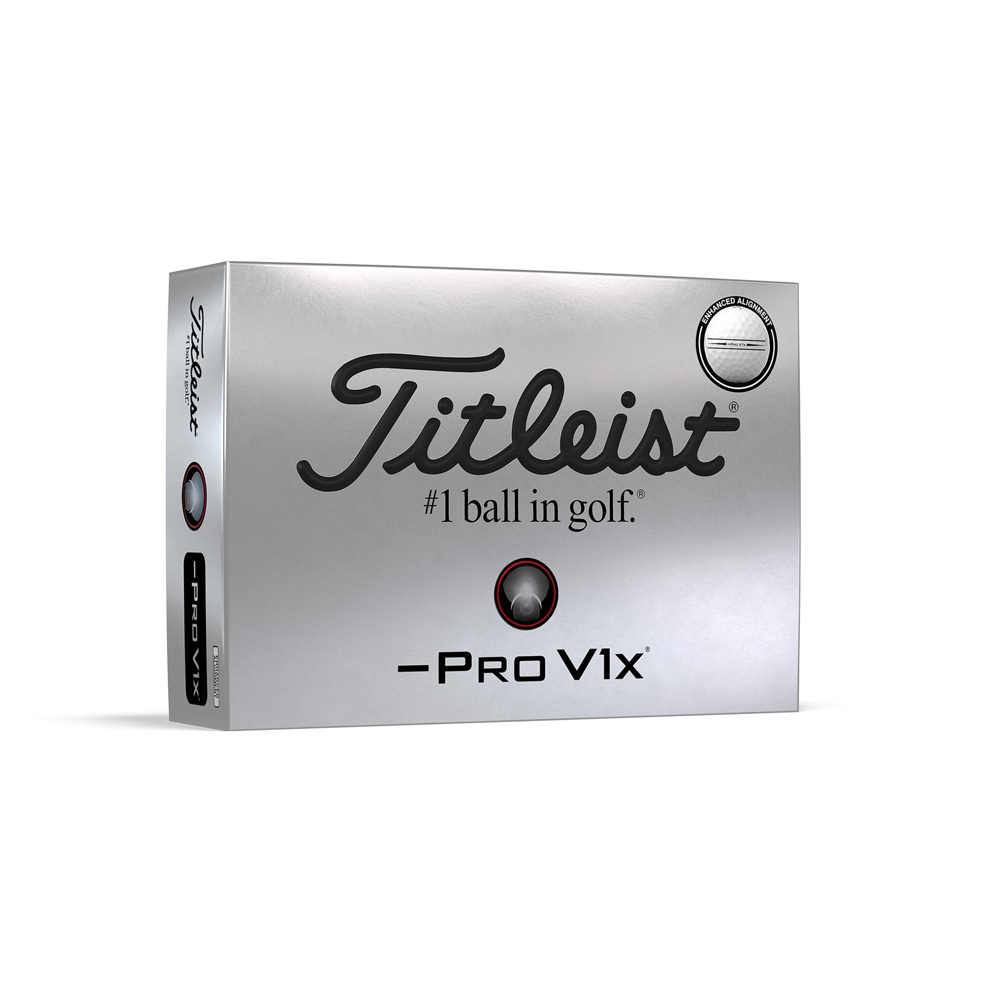 Titleist Pro V1x Left Dash Enhanced Align Golf Balls 2025 White
