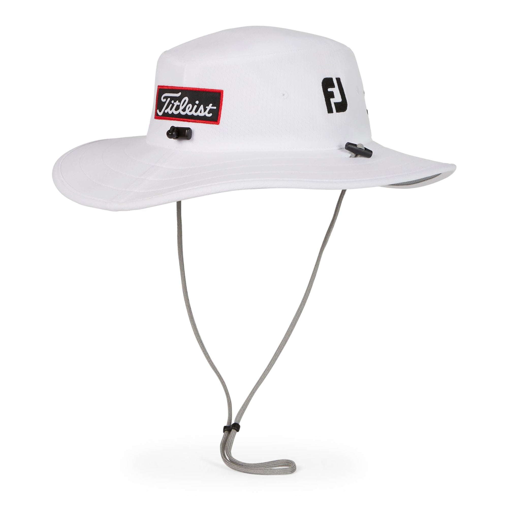 Titleist Tour Aussie Wide Brim Hat White/Black 10