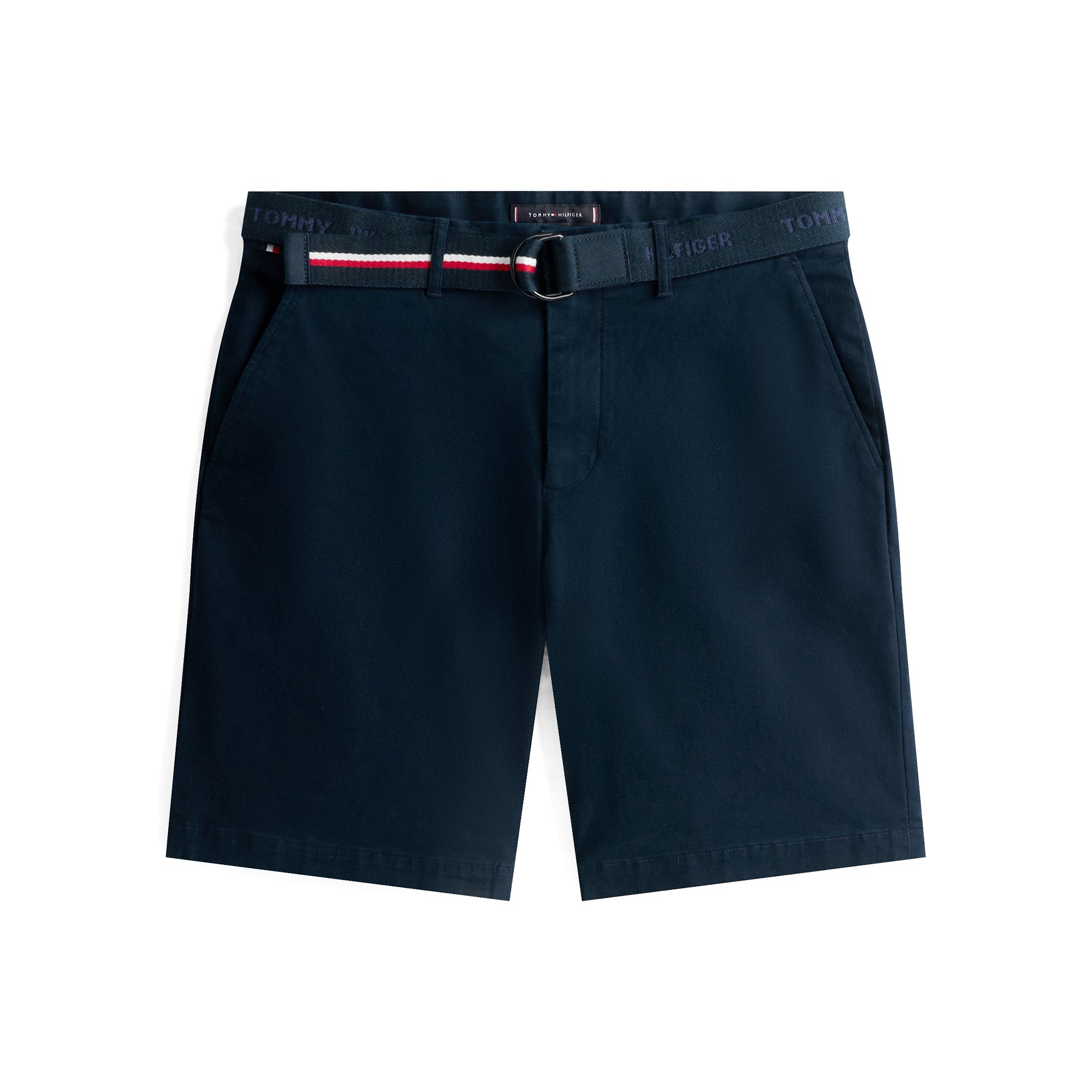 TOMMY HILFIGER - Essential Belted Chino Shorts - Beige