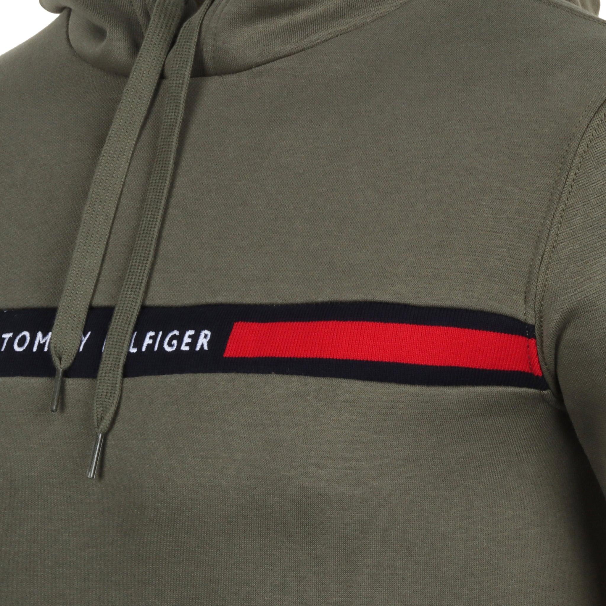 Tommy Hilfiger Chest Insert Hoodie Battle Green PLI