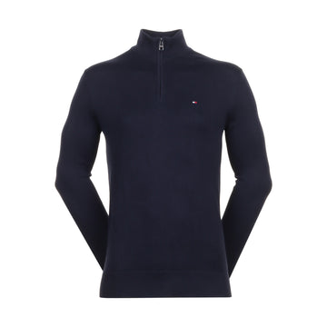Tommy Hilfiger Essential Cotton 1/4 Zip Desert Sky DW5