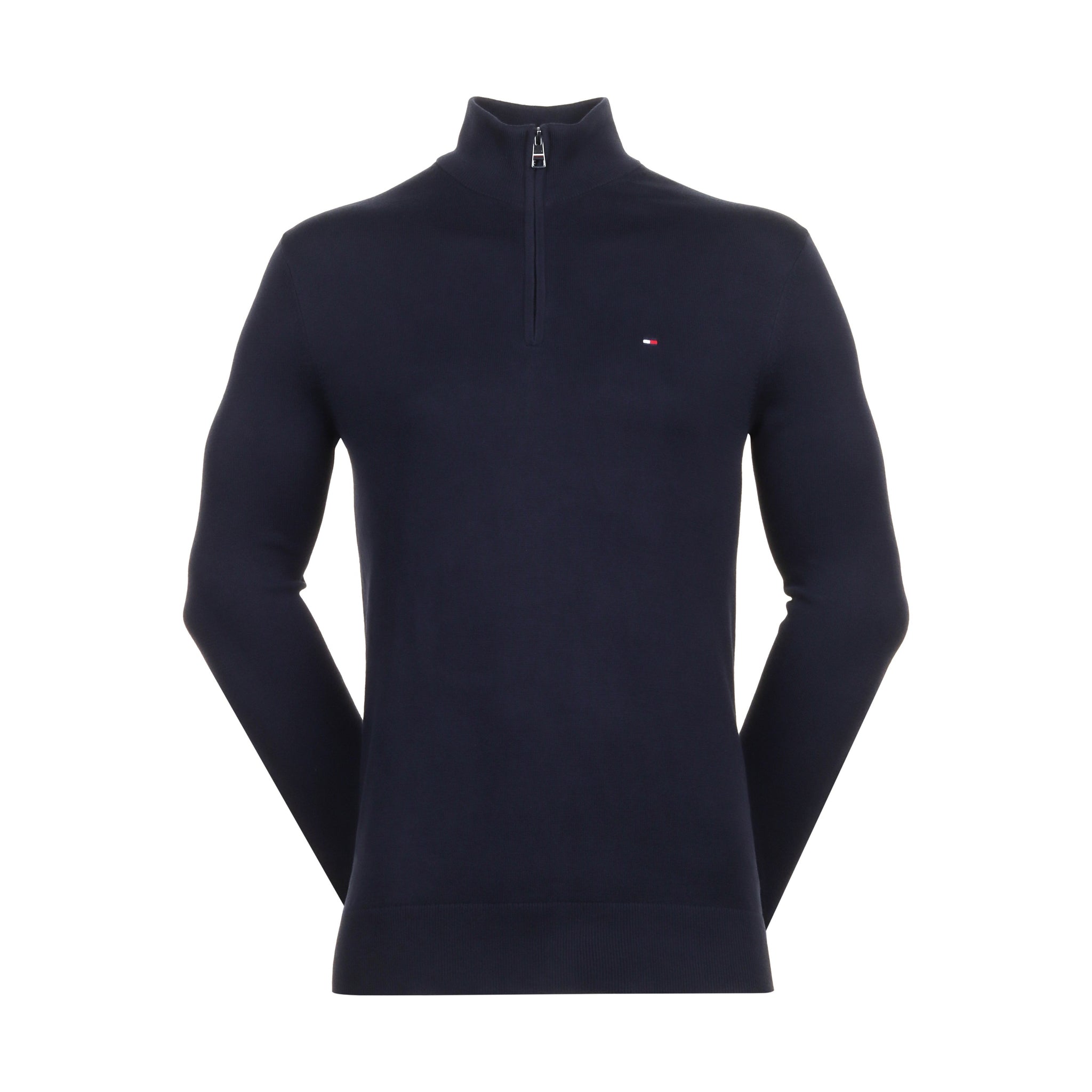 Tommy Hilfiger Essential Cotton 1/4 Zip Desert Sky DW5