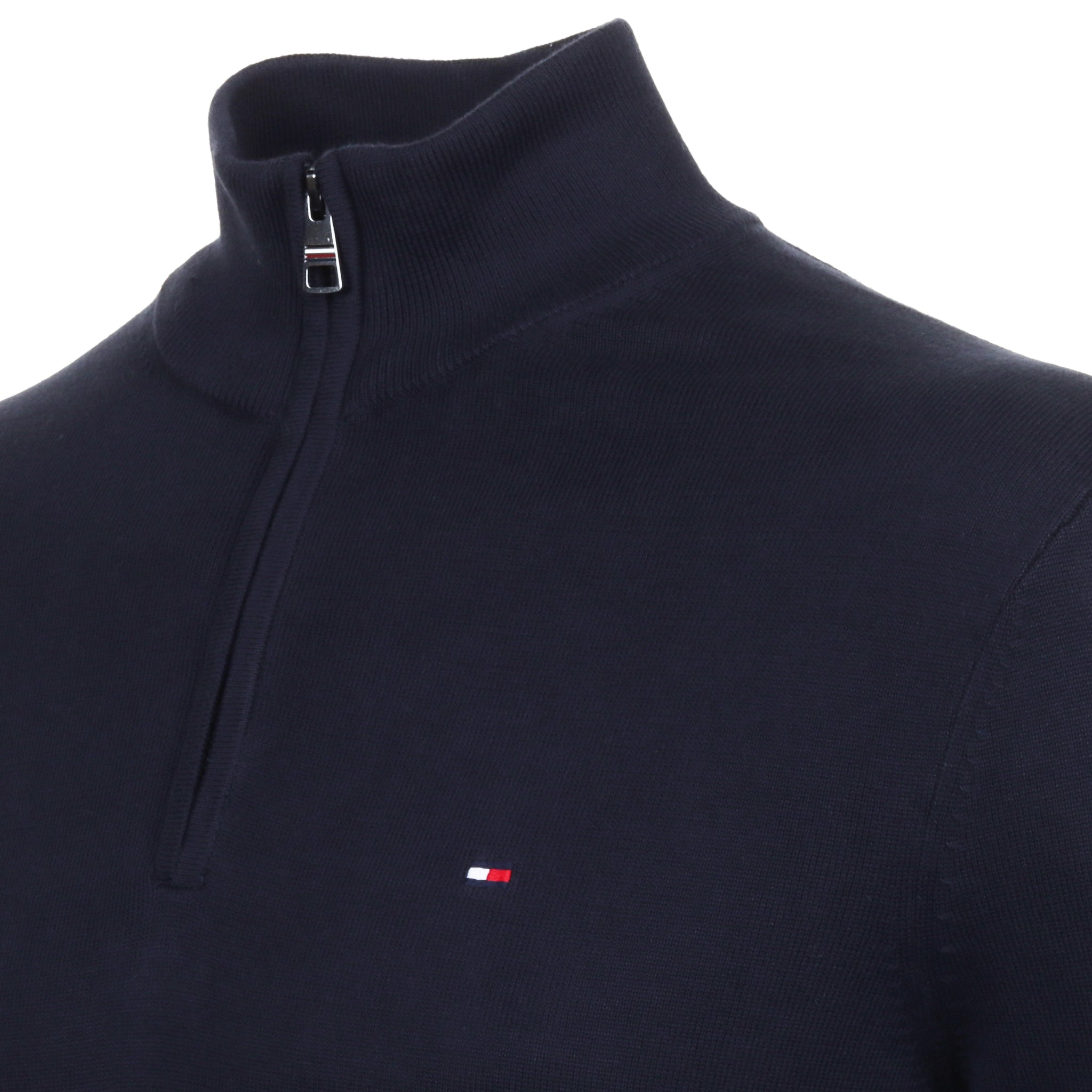 Tommy Hilfiger Essential Cotton 1/4 Zip Desert Sky DW5