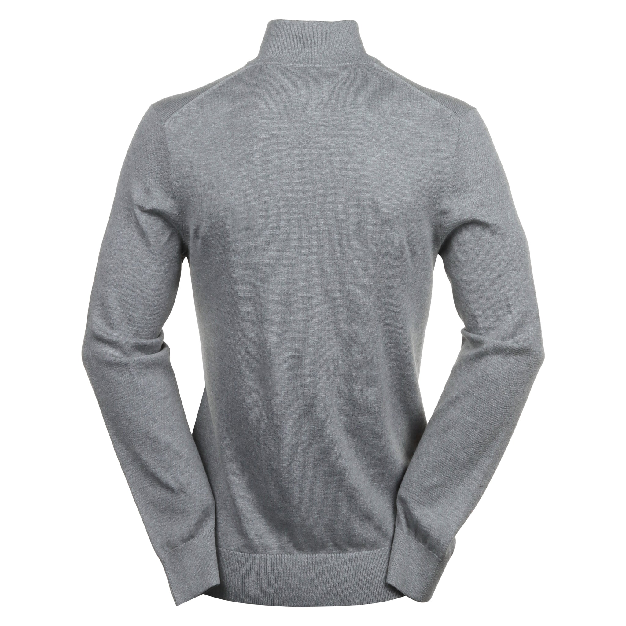 Tommy Hilfiger Essential Cotton 1/4 Zip Medium Grey Heather P91