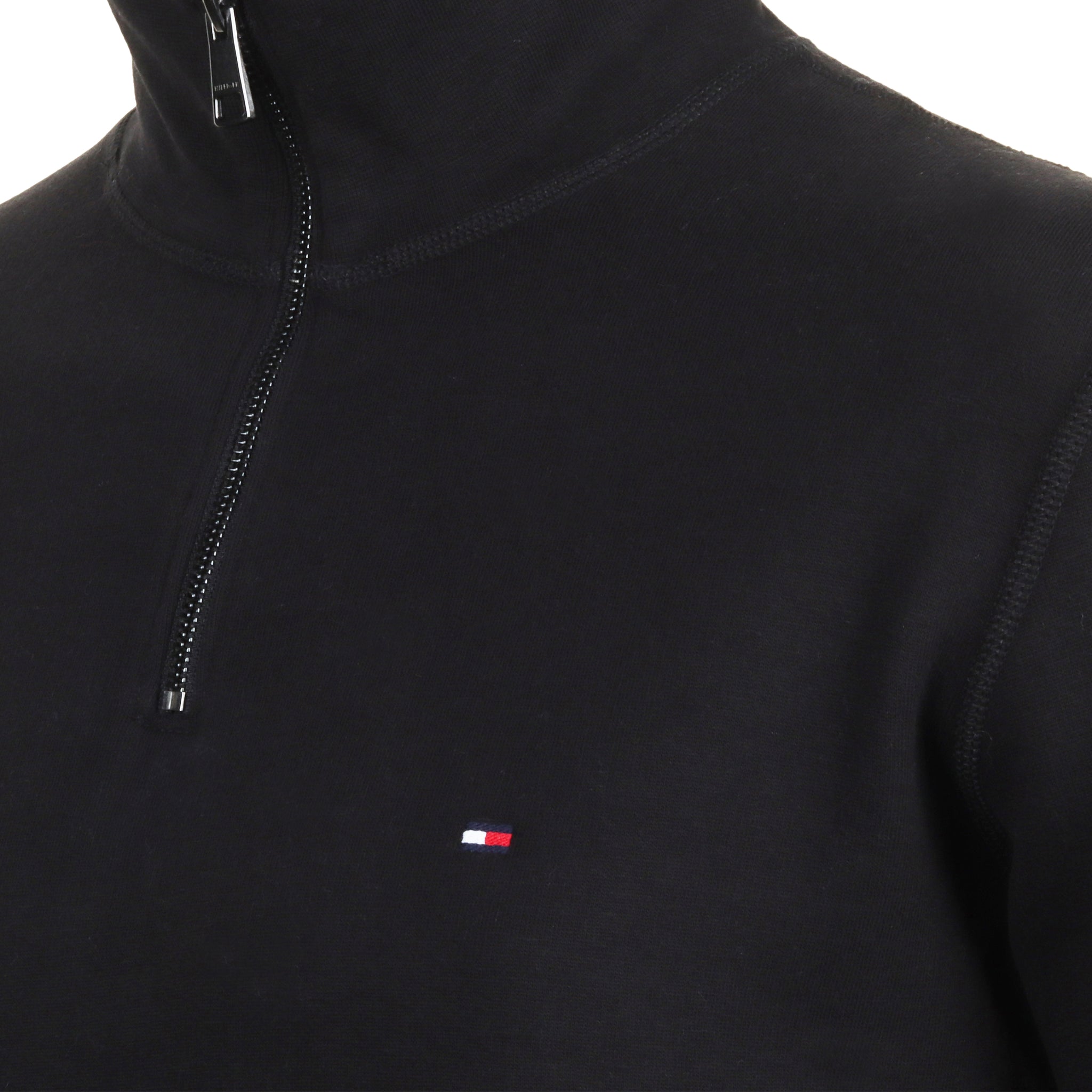 Tommy Hilfiger Essential Fleece 1/4 Zip Black BDS