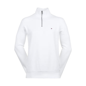 Tommy Hilfiger Essential Fleece 1/4 Zip White YBR