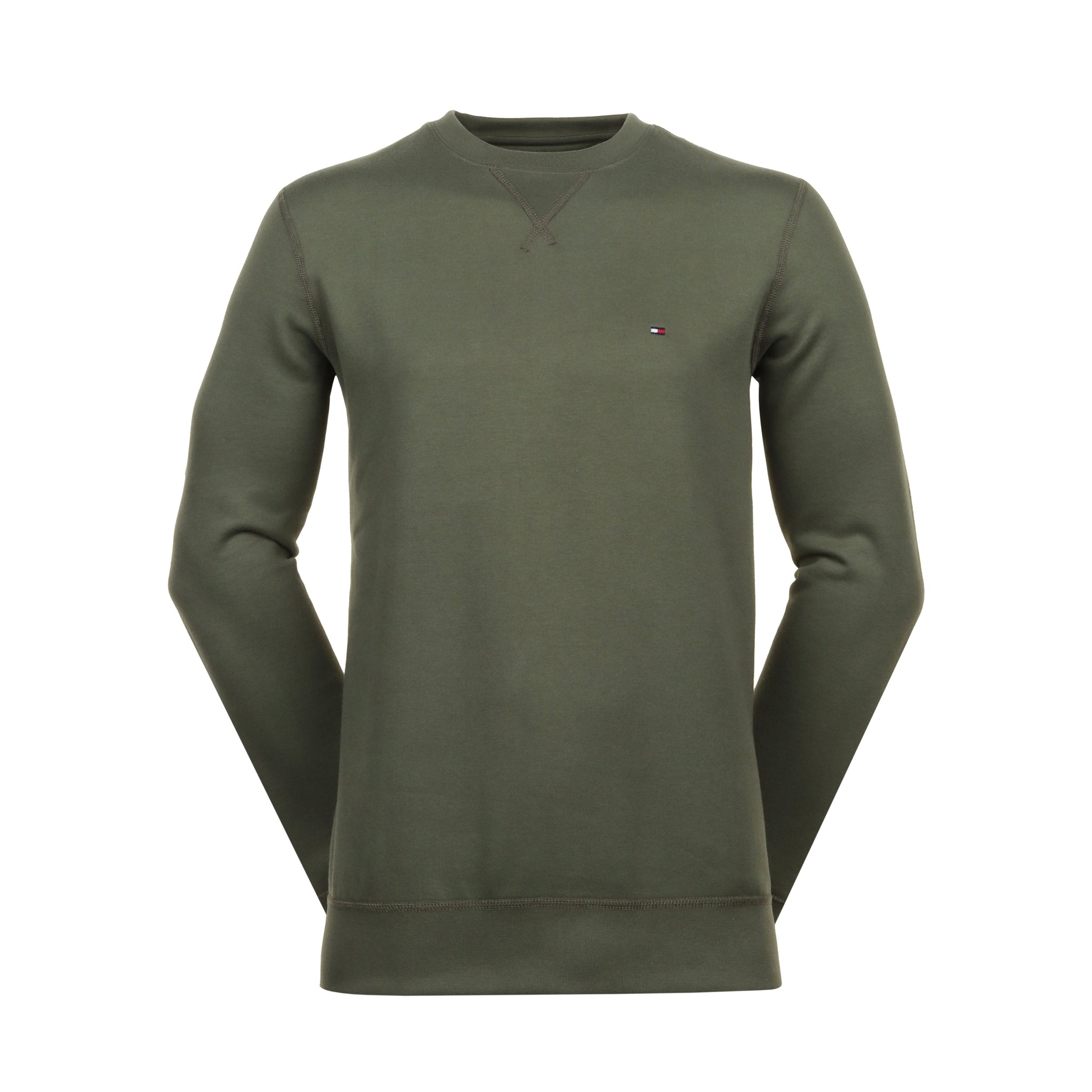 Tommy Hilfiger Essential Fleece Crew Neck Battle Green PLI