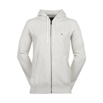 Tommy Hilfiger Essential Fleece Full Zip Hoodie Heathered Oatmilk HGF