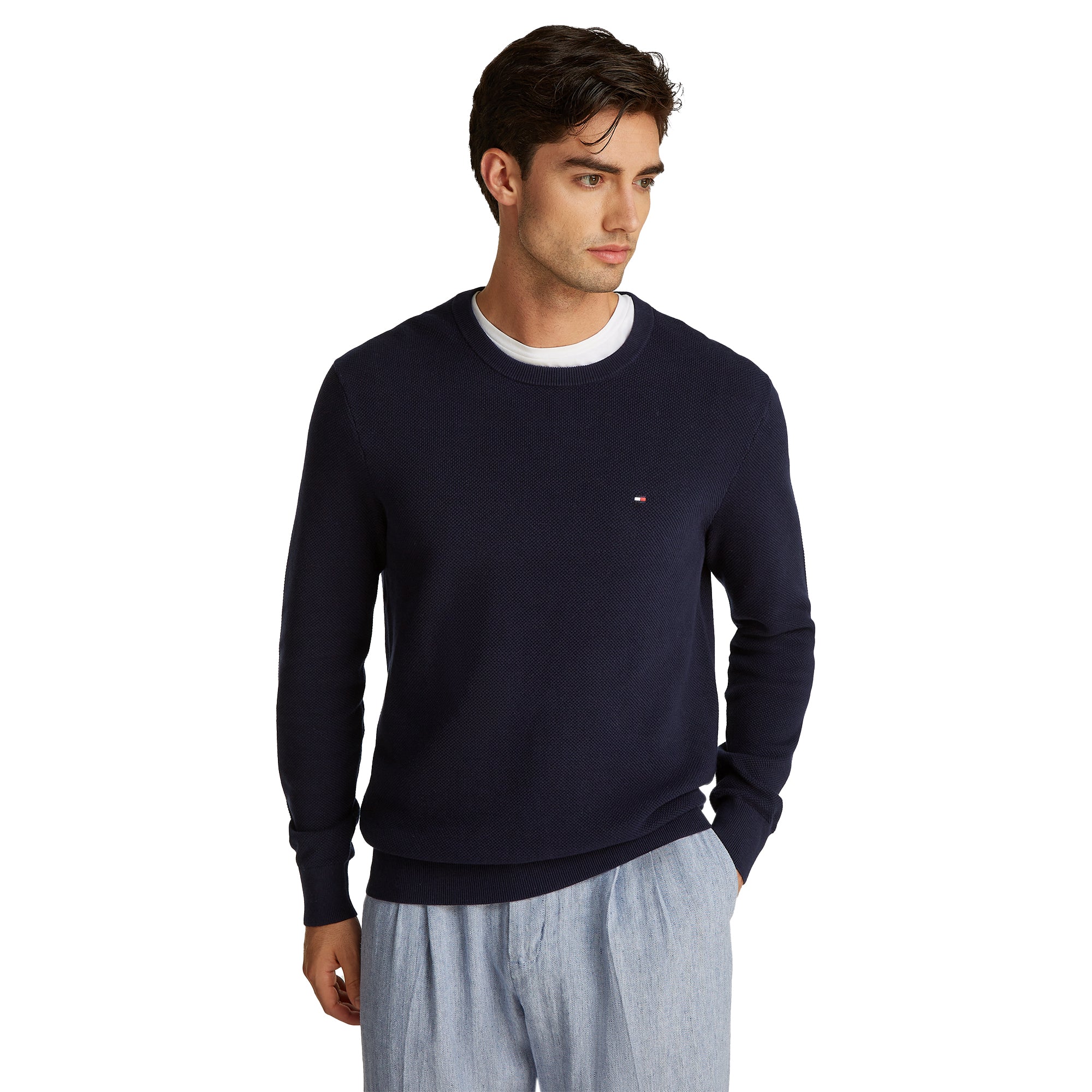 Tommy Hilfiger Essential Structure Crew Neck Desert Sky DW5
