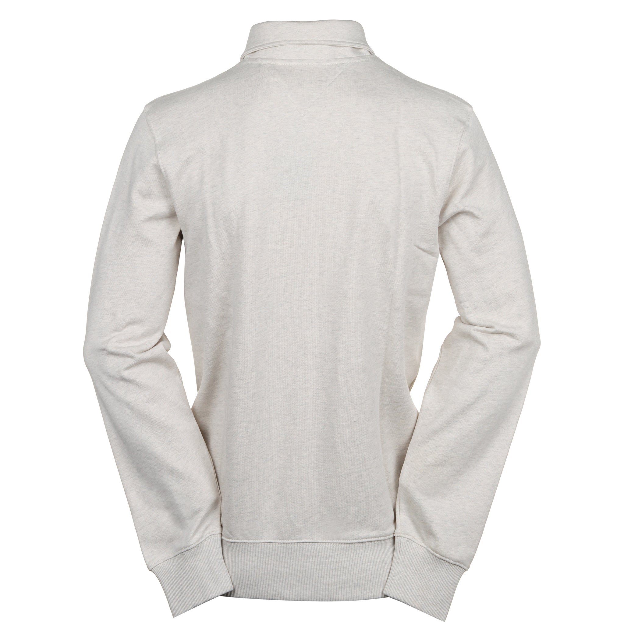 Tommy Hilfiger Essential Terry 1/4 Zip Heathered Oatmilk HGF