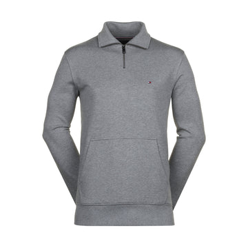 Tommy Hilfiger Essential Terry 1/4 Zip Medium Grey Heather P91